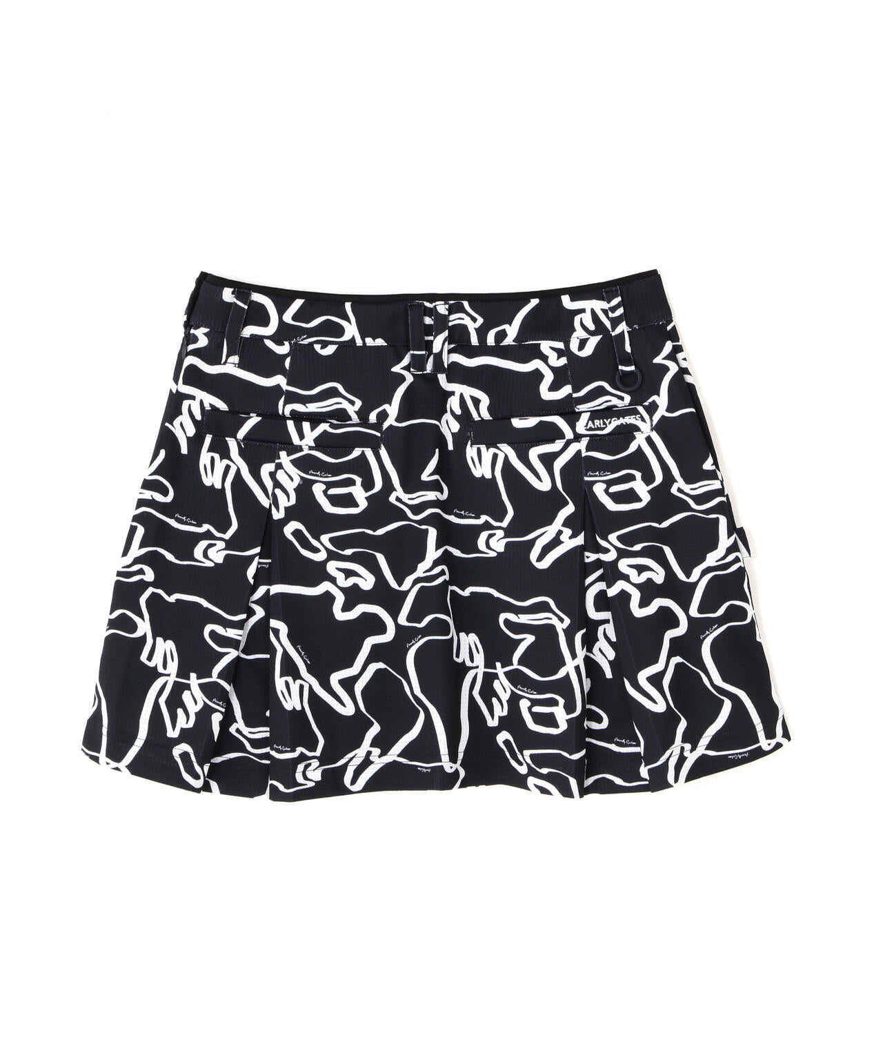 プレイティングベアメッシュスカート <花・変形ウサギ柄> (WOMENS)