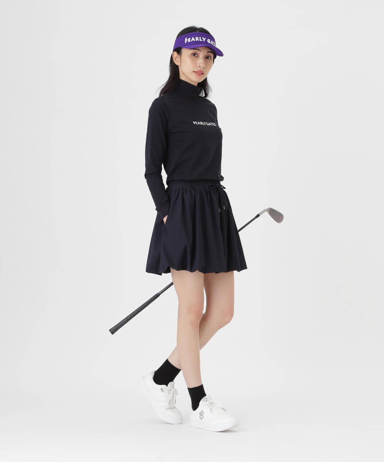 Peストレッチトリコットメッシュスカート (WOMENS)