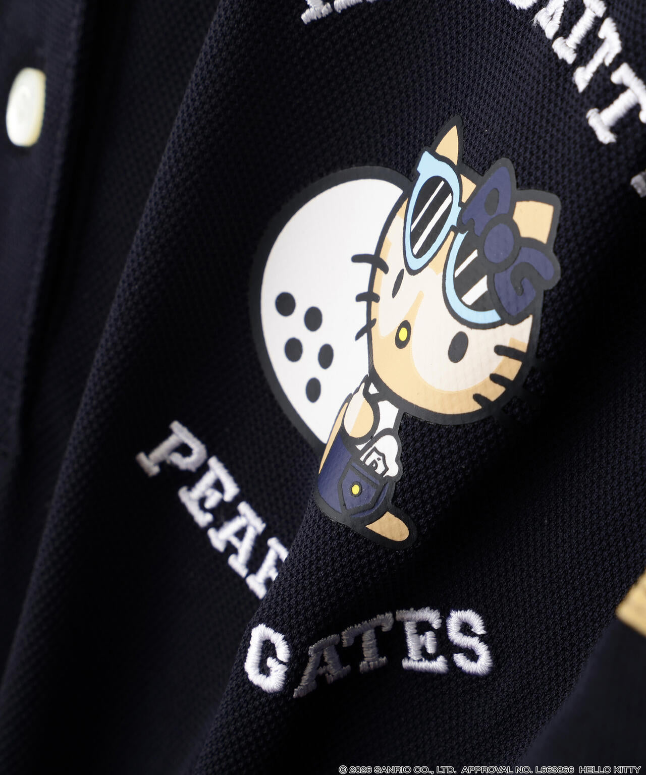 【HELLO KITTY × PEARLY GATES summer season】フルダル鹿の子半袖ポロシャツ(LADIES)