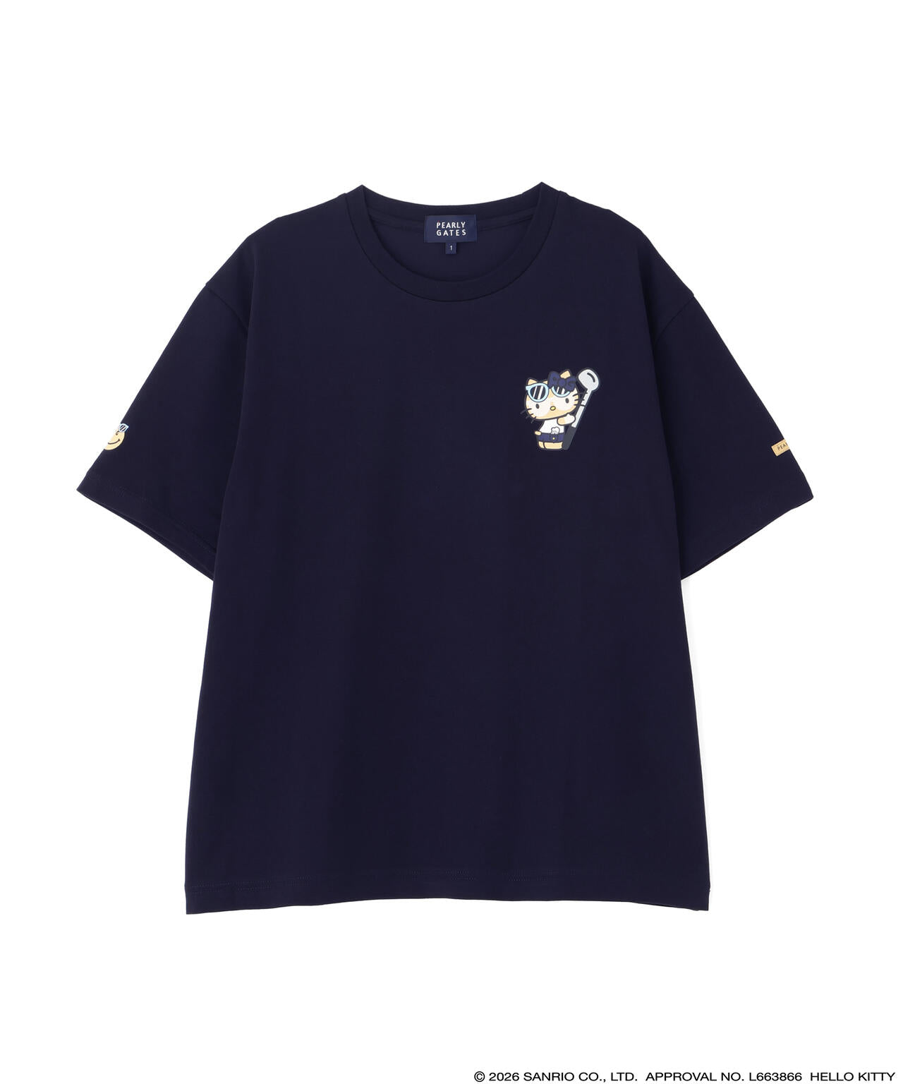 【HELLO KITTY × PEARLY GATES summer season】T/C天竺半袖Tシャツ