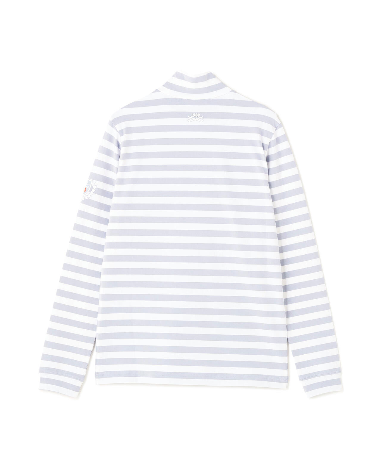 スーピマベア天長袖ハイネックカットソー <ボーダー柄> (WOMENS)