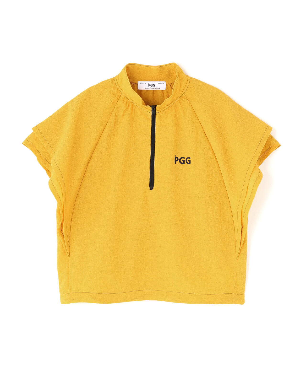 【PGG】【直営店舗&公式オンライン限定】シエスタタフタフリル袖ハーフジップカットソー (LADIES)