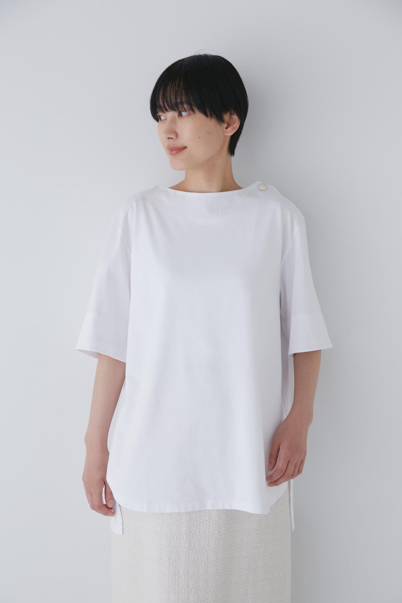 ハイゲージコットン天竺Tシャツ