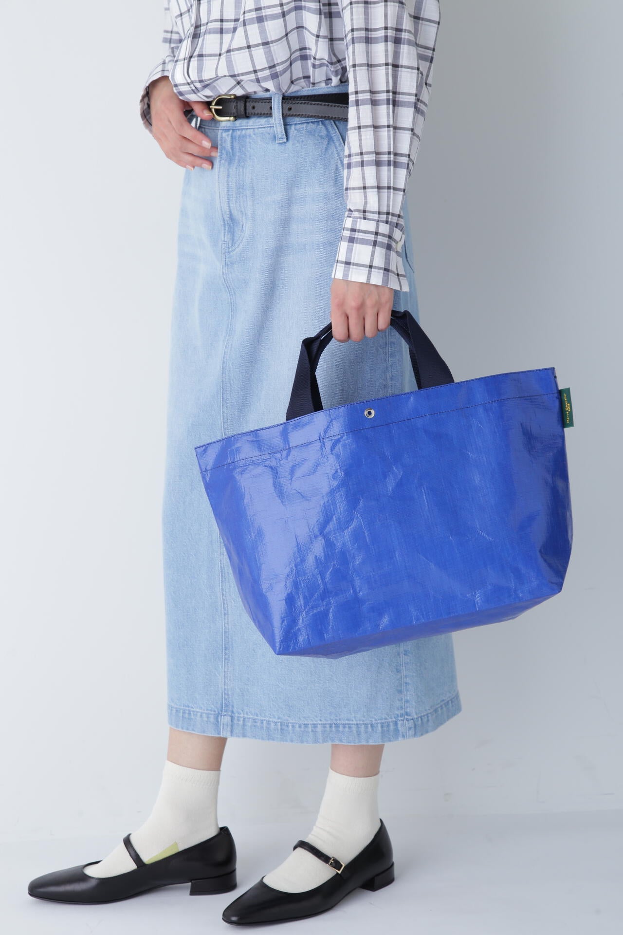 Herve Chapelierバイカラートートバッグ