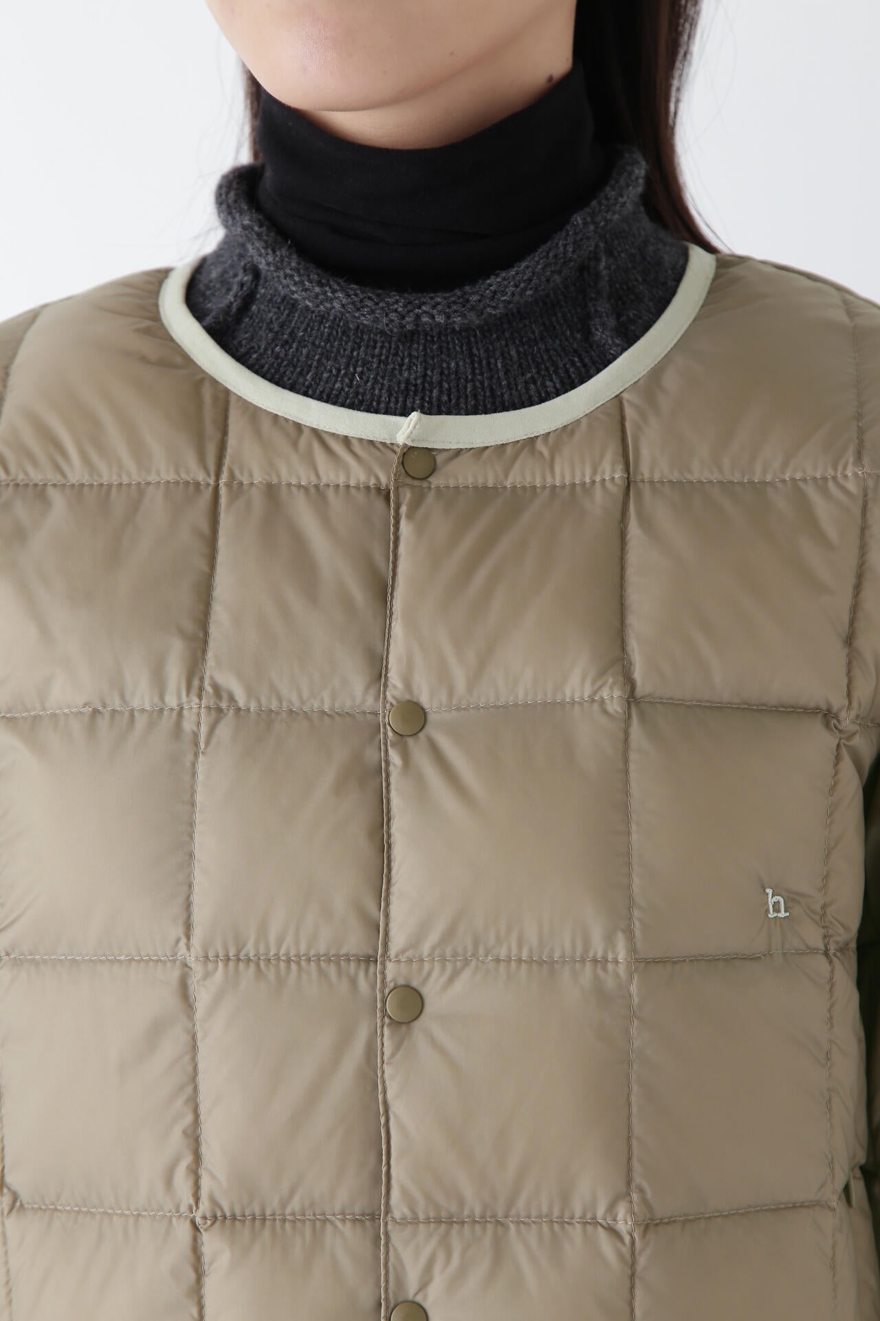 【WEB・一部店舗限定サイズ】TAION×hwコラボ クルーネックボタンダウンジャケット