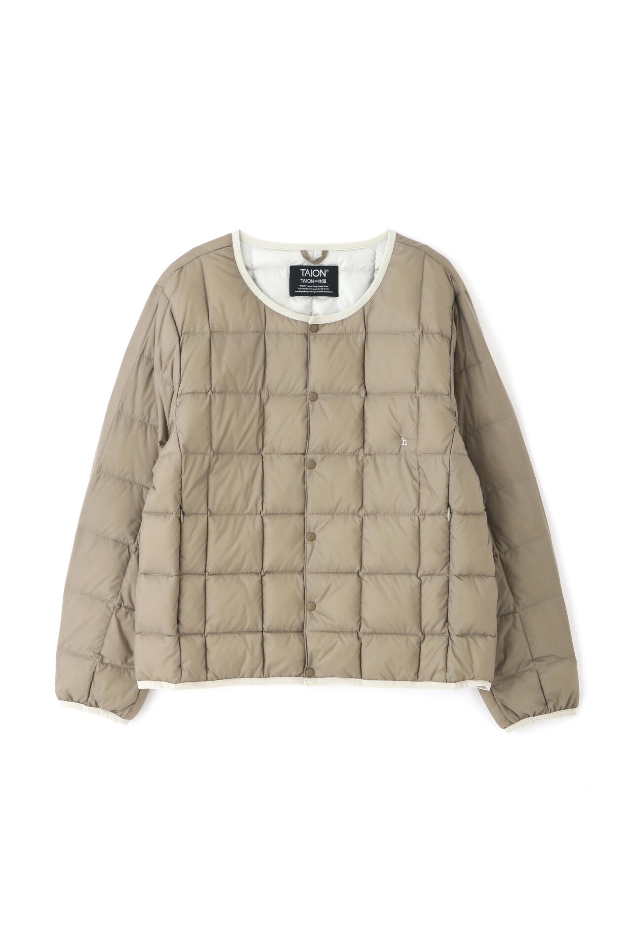【WEB・一部店舗限定サイズ】TAION×hwコラボ クルーネックボタンダウンジャケット