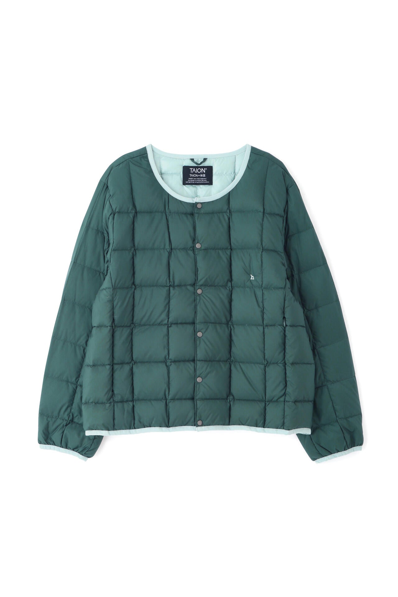【WEB・一部店舗限定サイズ】TAION×hwコラボ クルーネックボタンダウンジャケット