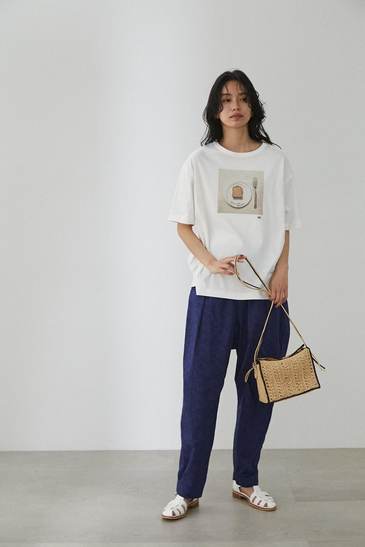 【香菜子】OGコッコラボトンプリントTシャツ Lサイズ