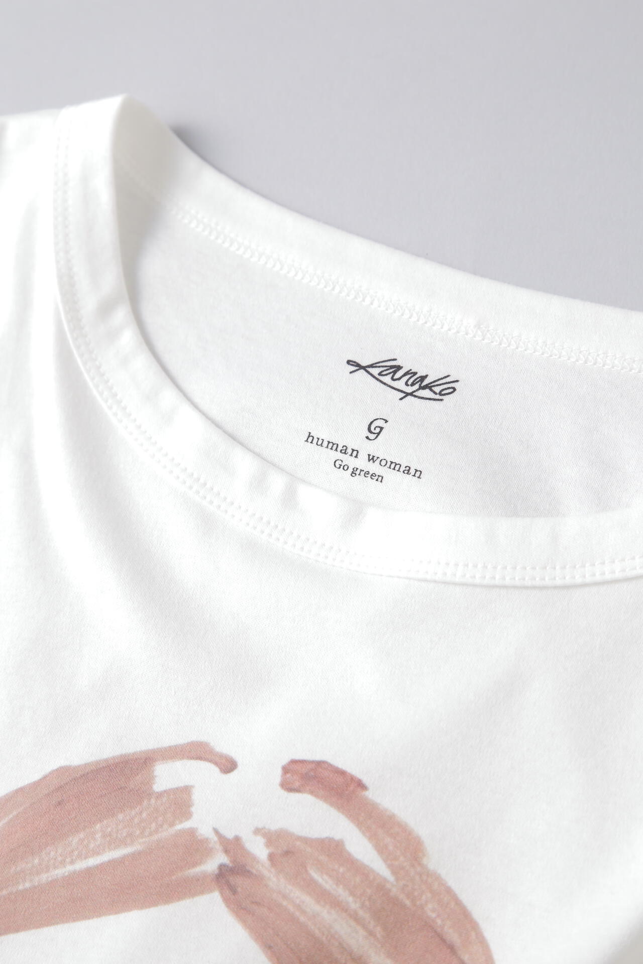 【香菜子】OGコッコラボトンプリントTシャツ Lサイズ