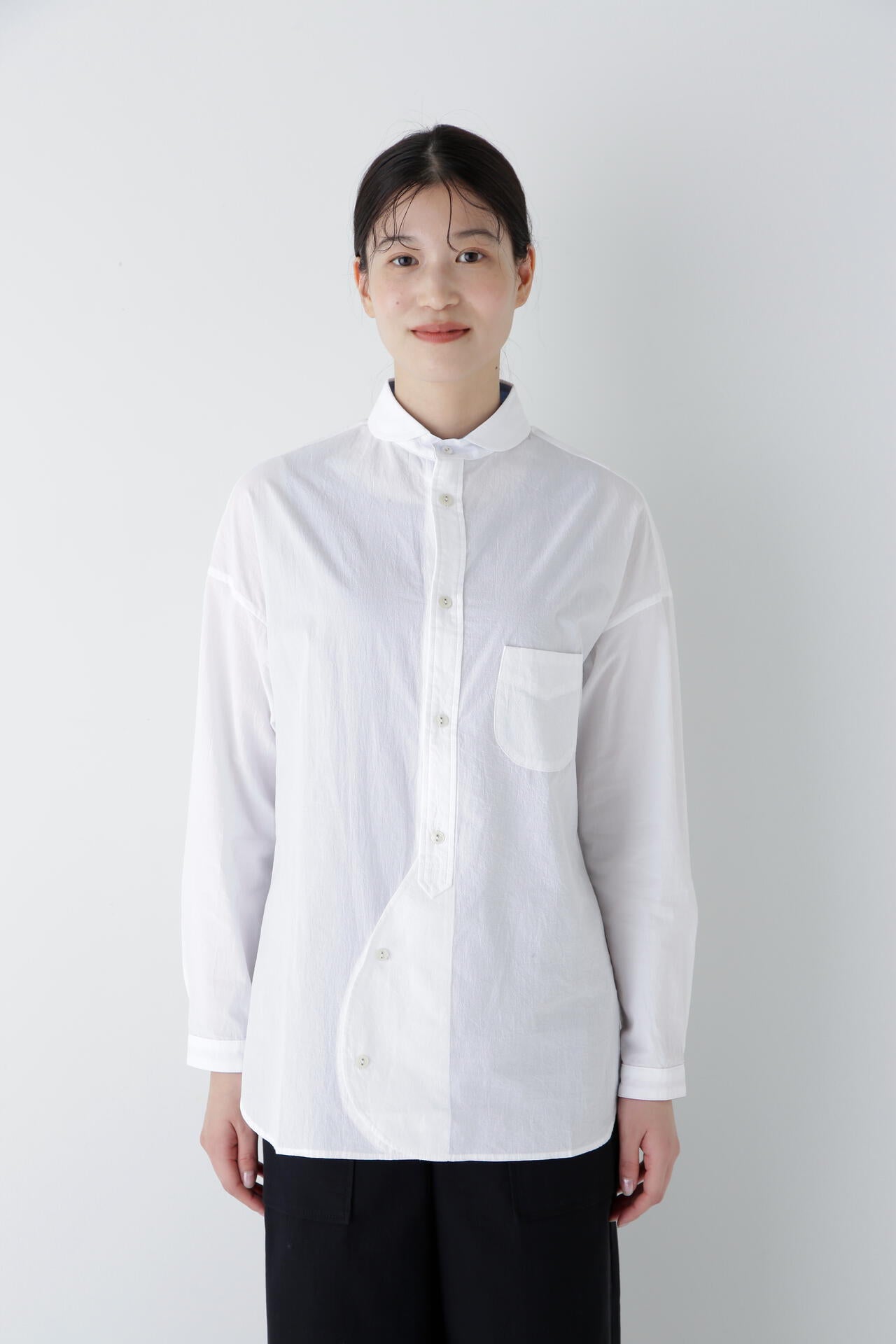 【WEB限定】【NATIC】スモールウェーブボイルブラウス