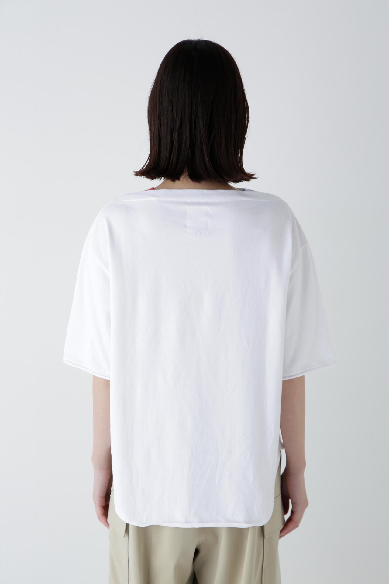 【WEB限定】【NATIC】度詰め天竺ボートネックプルオーバー