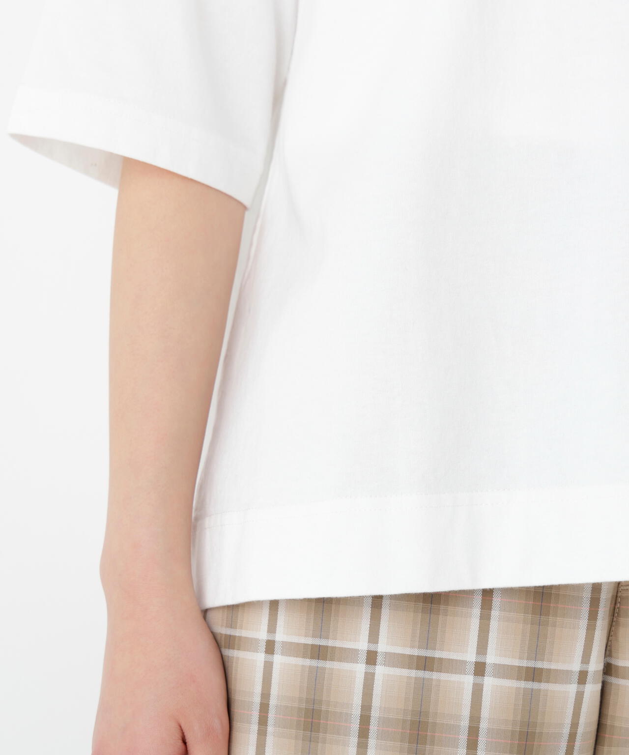 《リサイクル素材使用》TSUNAGU 6分袖ロゴTシャツ