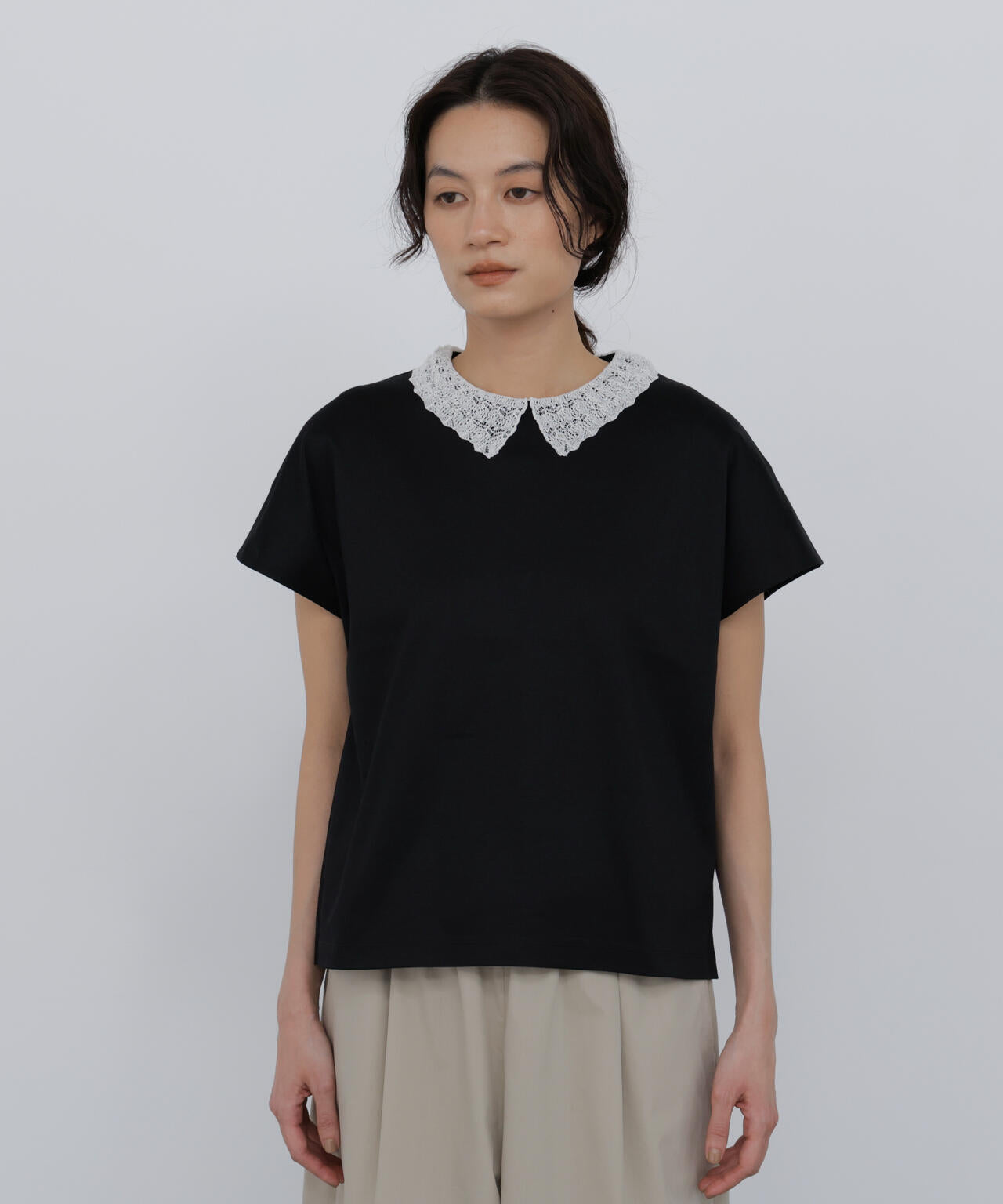 165cm/B:77cm/W:57cm/H:79cm 着用サイズ:M