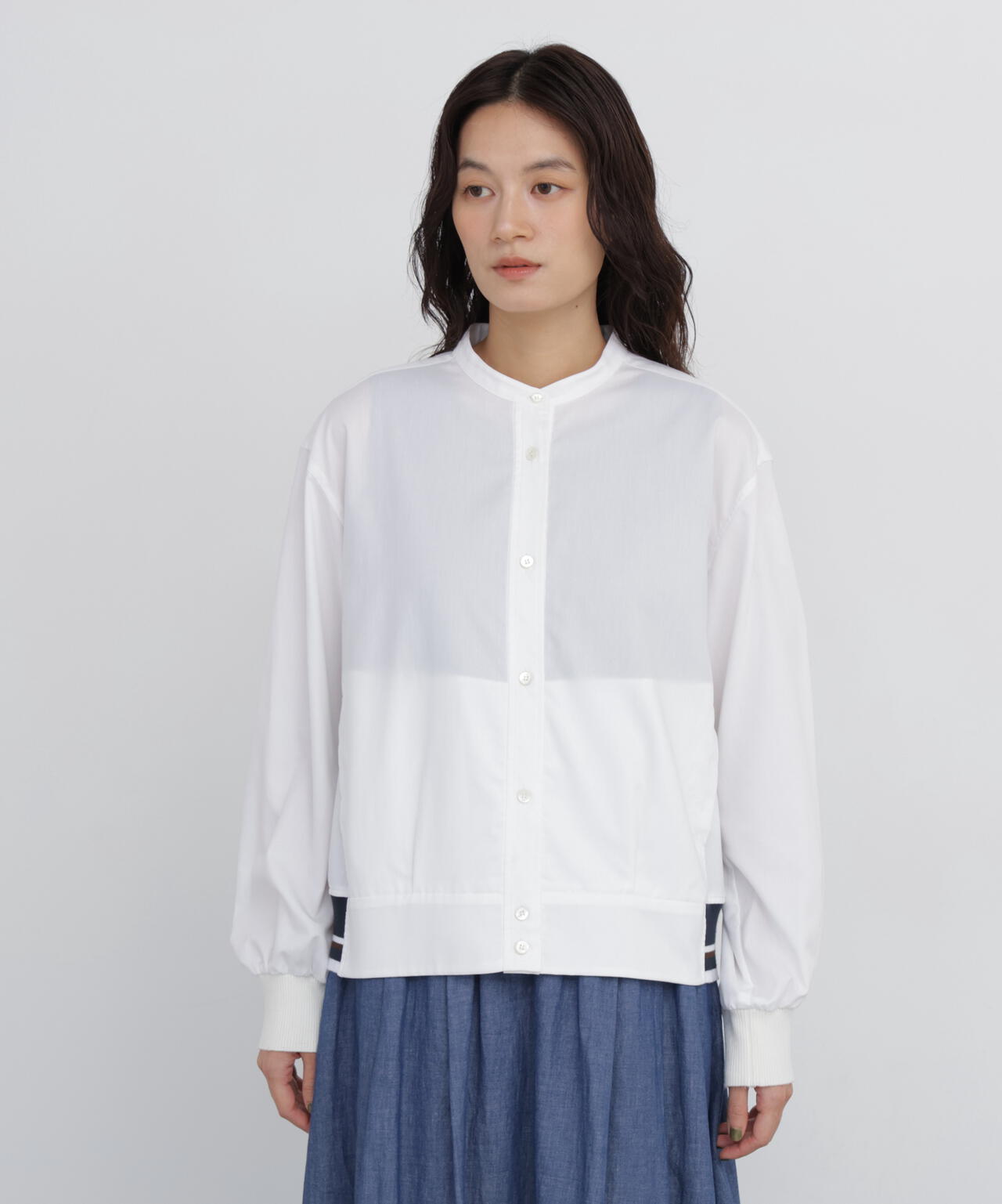 165cm/B:77cm/W:57cm/H:79cm 着用サイズ:M