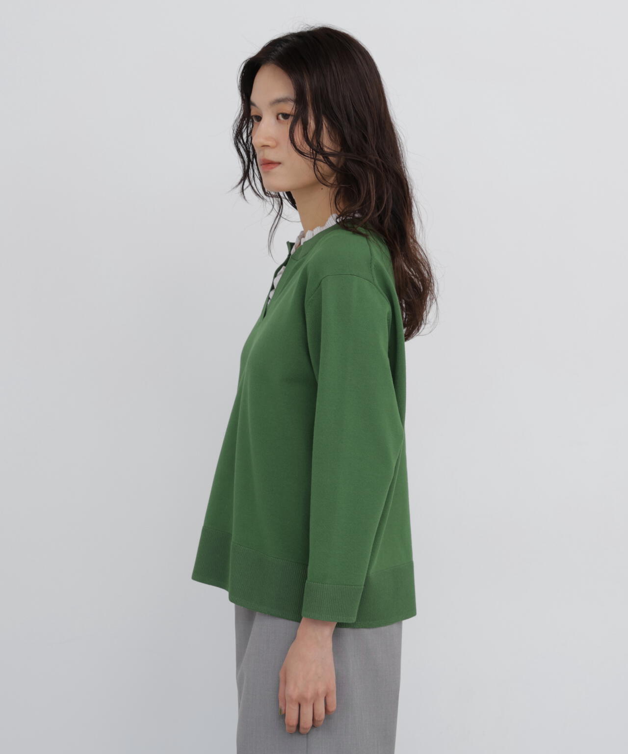 165cm/B:77cm/W:57cm/H:79cm 着用サイズ:M