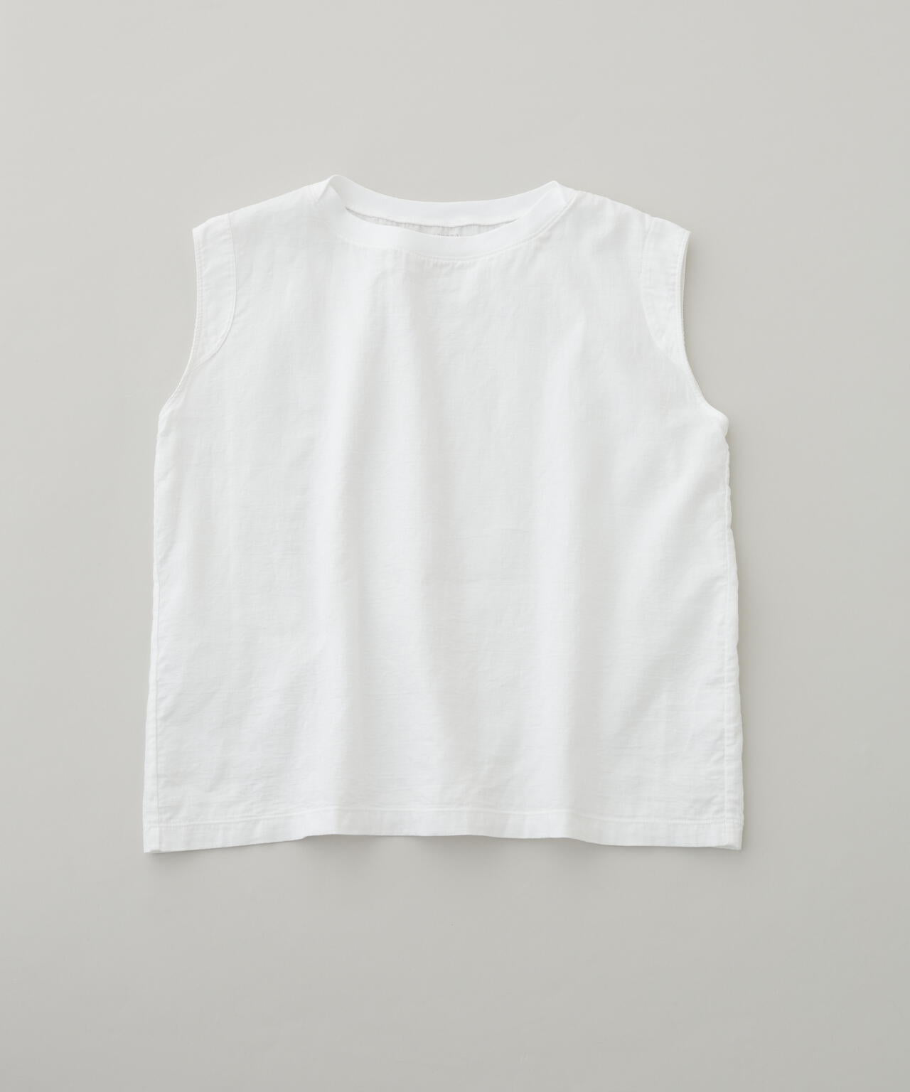 二重ガーゼノースリーブTシャツ