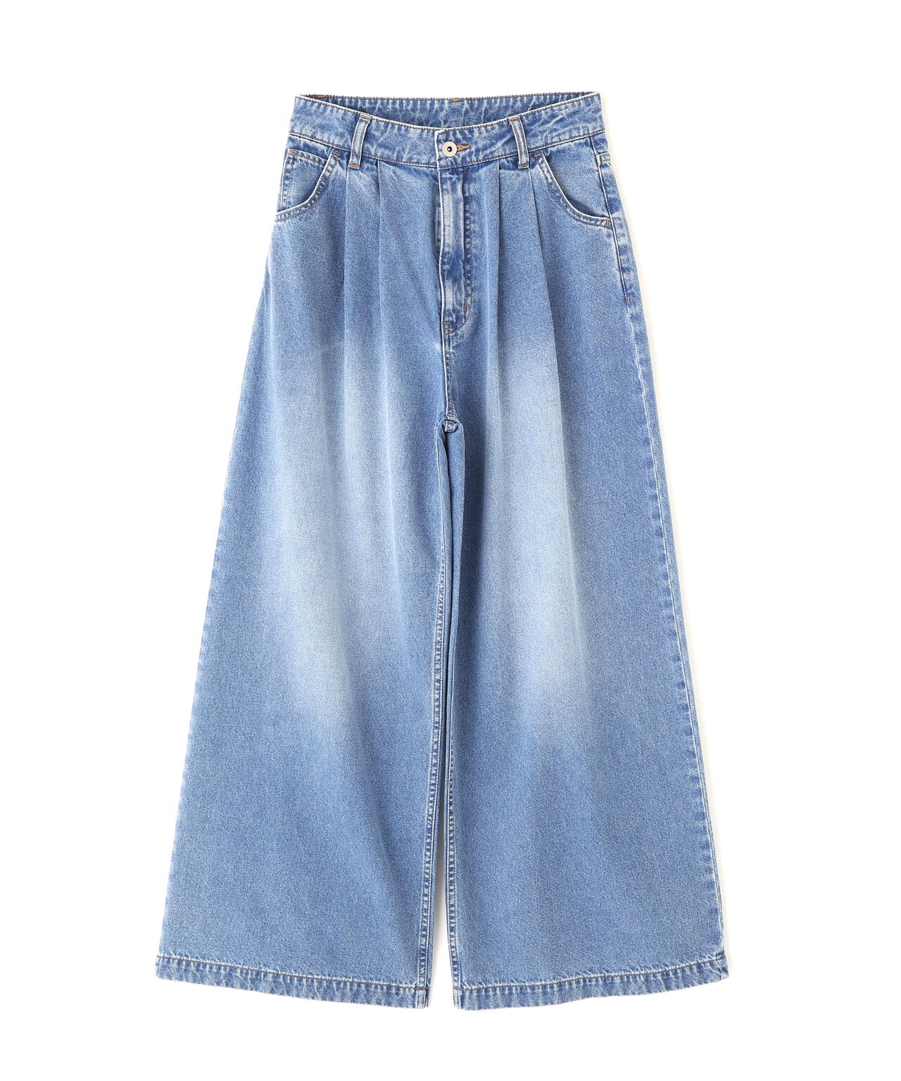 <加藤栞さん着用>〈a/mie〉ハイウエストタックバギーパンツ