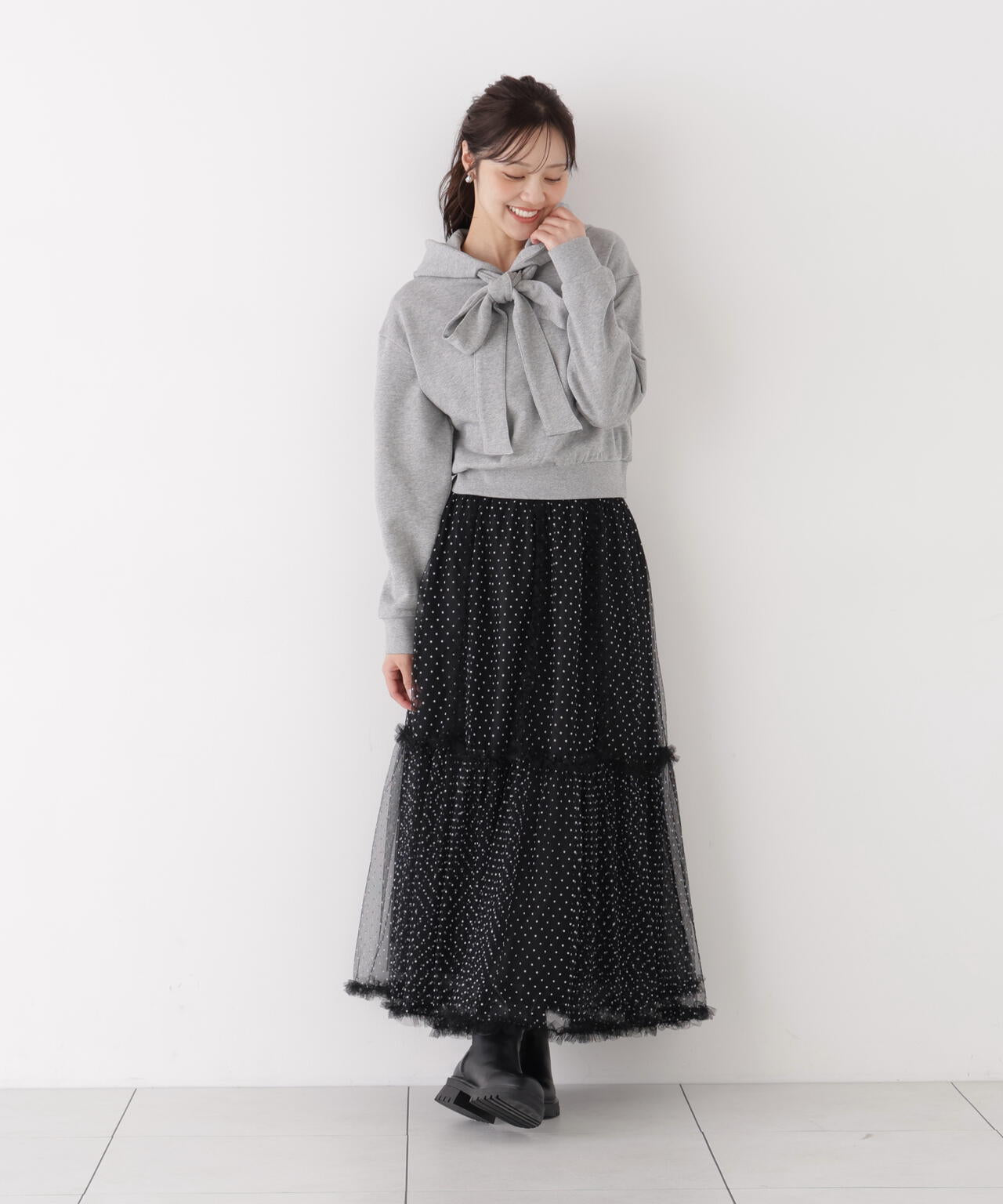 166cm B:78 W:56 H:83 S:24.5cm 着用サイズ:M