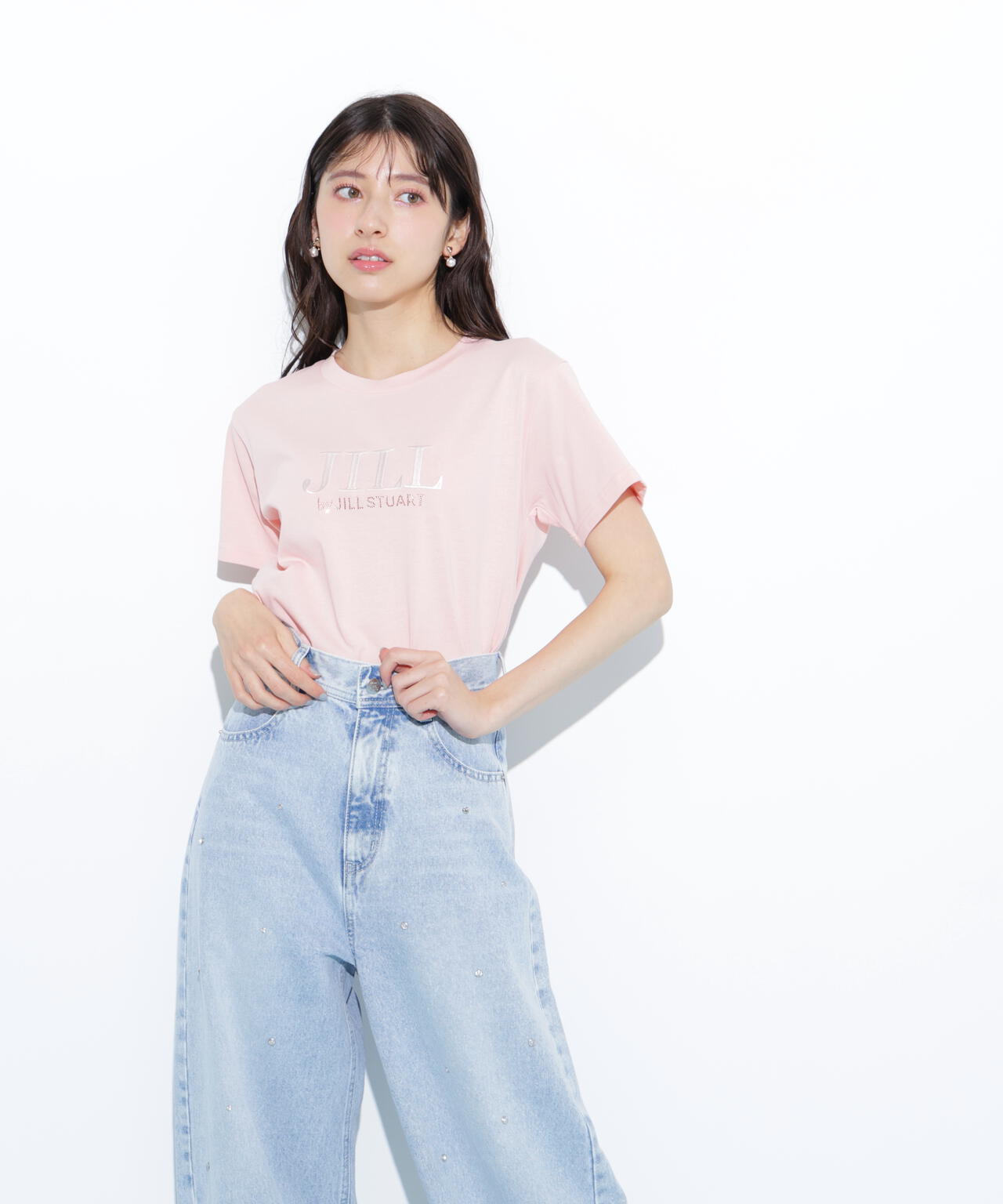 オーガニックコットン刺繍&ホットフィットロゴTシャツ