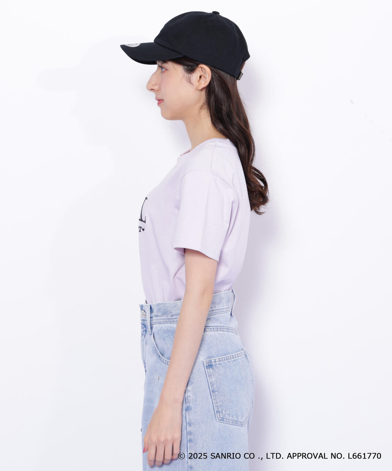 <マイメロディ&クロミコラボ>オーガニックコットン刺繍ロゴTシャツ