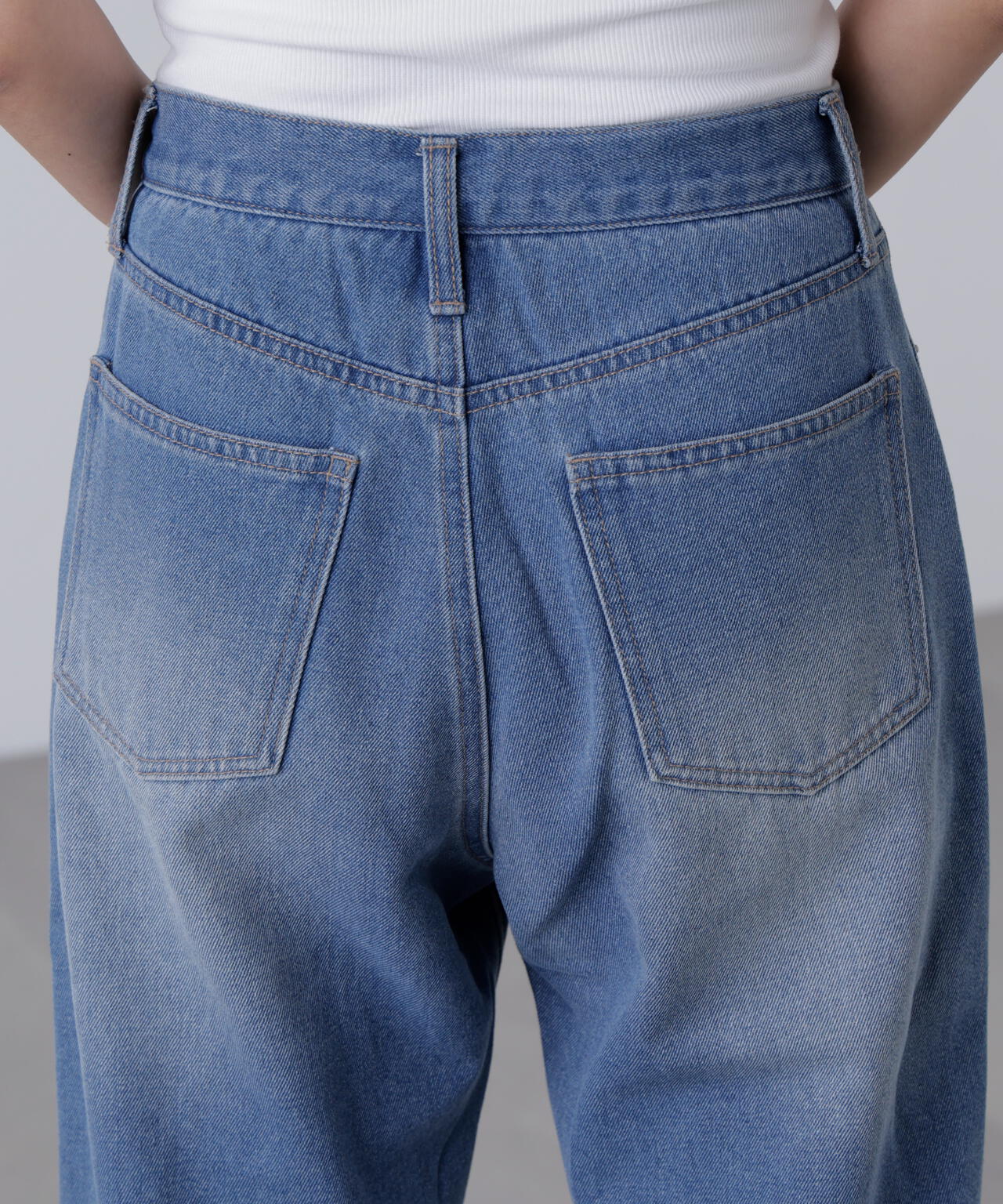 【一部追加生産予約】【4サイズ展開XS-L】ストレートデニムパンツ【低身長サイズ有】