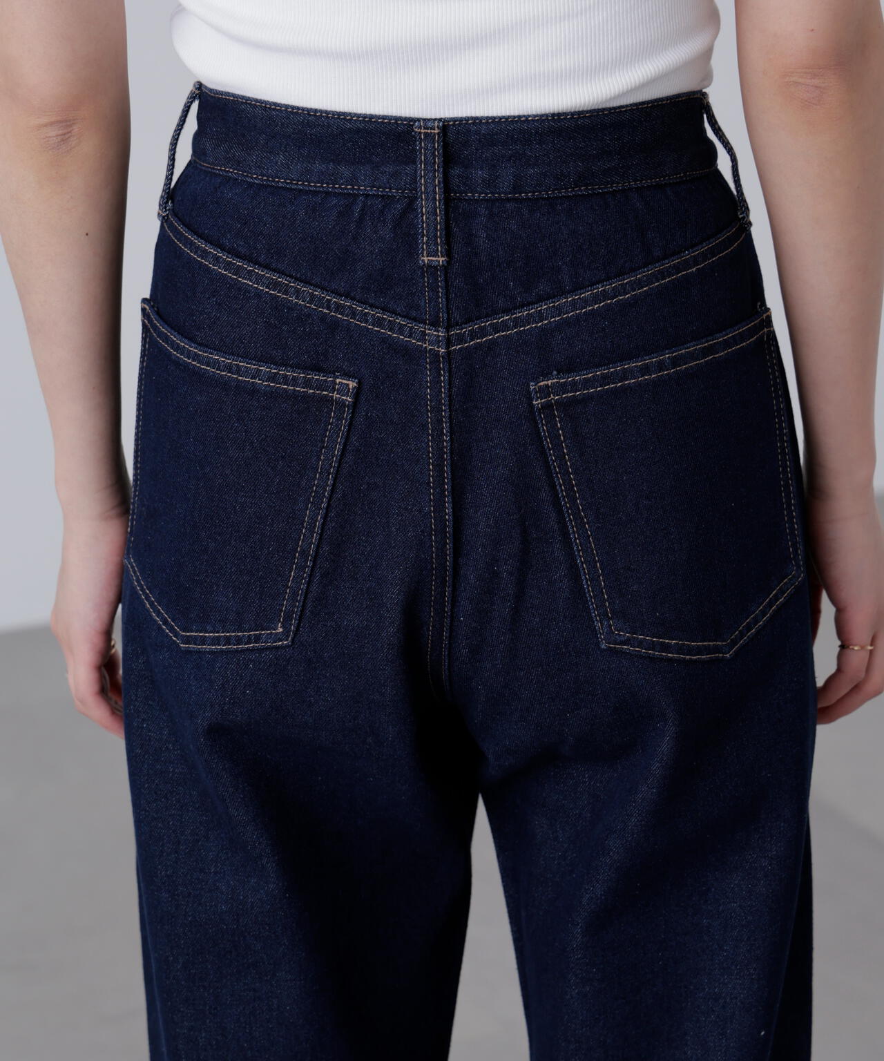 【一部追加生産予約】【4サイズ展開XS-L】ストレートデニムパンツ【低身長サイズ有】