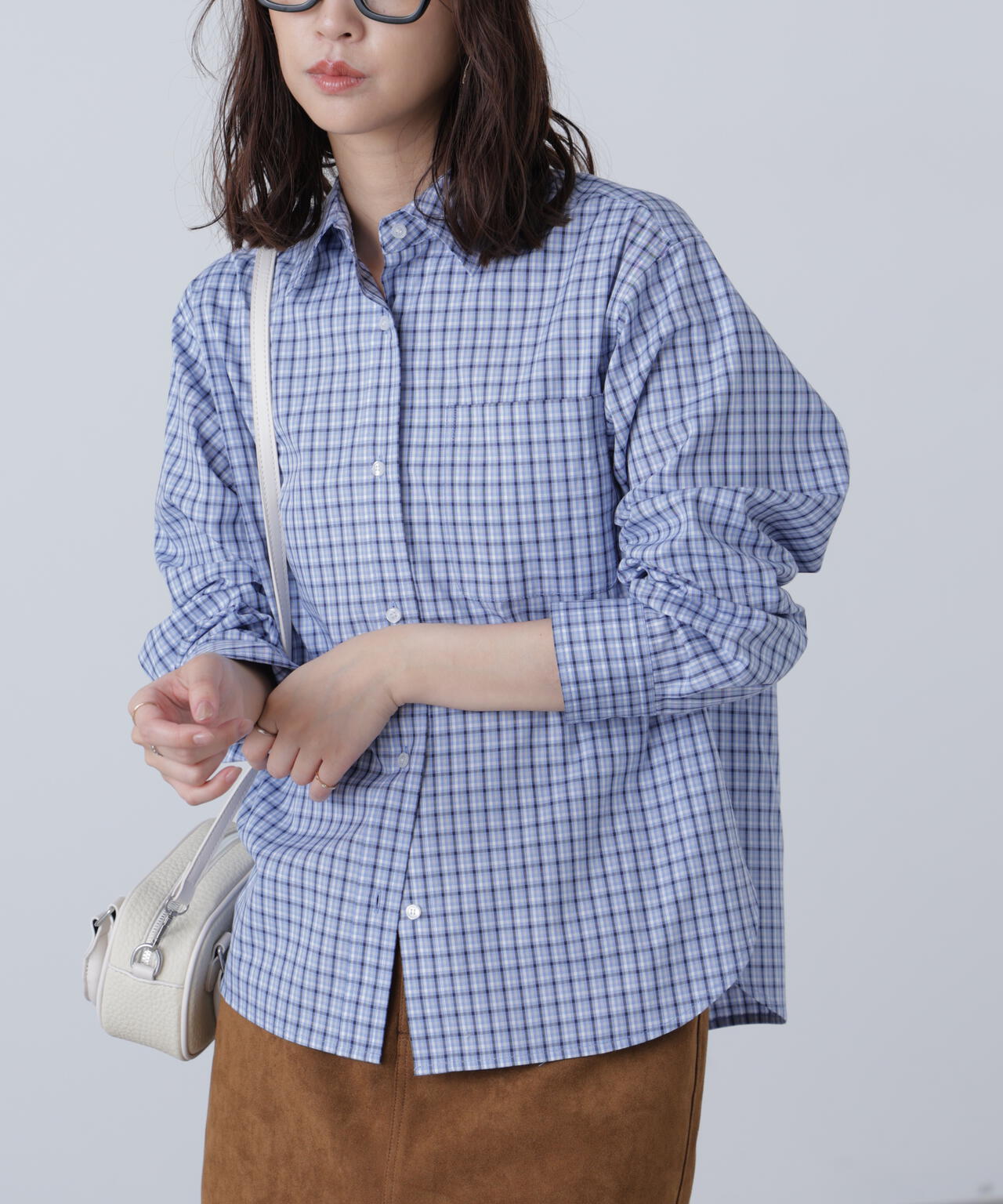 タータンチェックレギュラーサイズシャツ