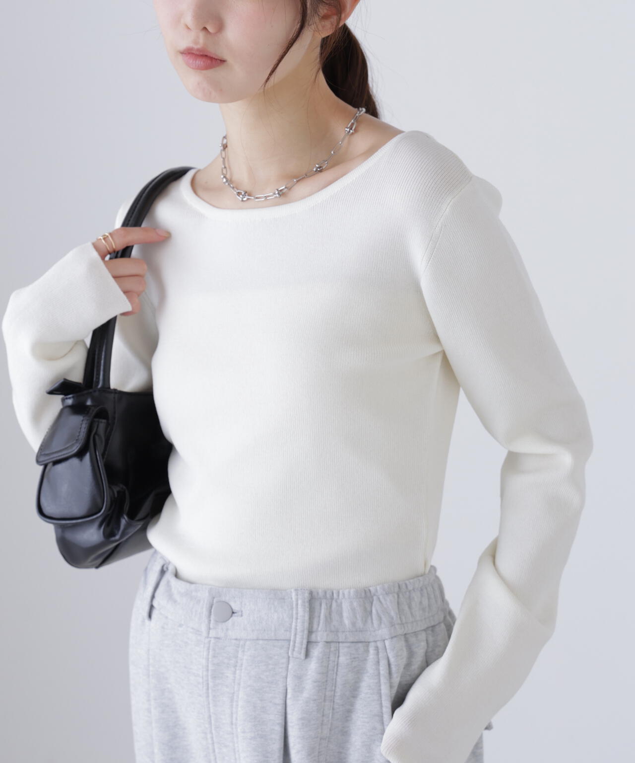 【MFM】バックオープンニット