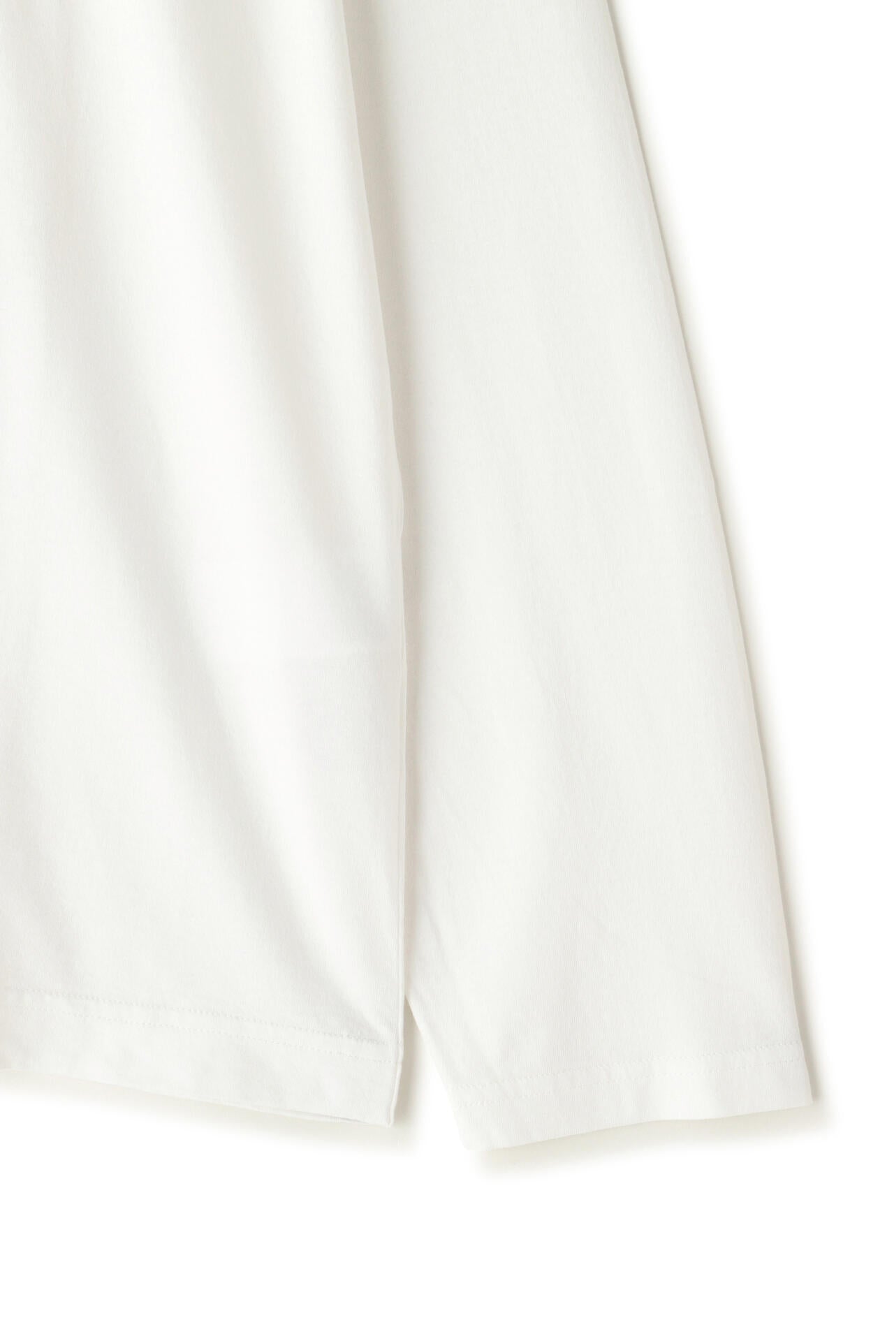 Y / ORGANIC COTTON JERSEY MOCK NECK L/S T