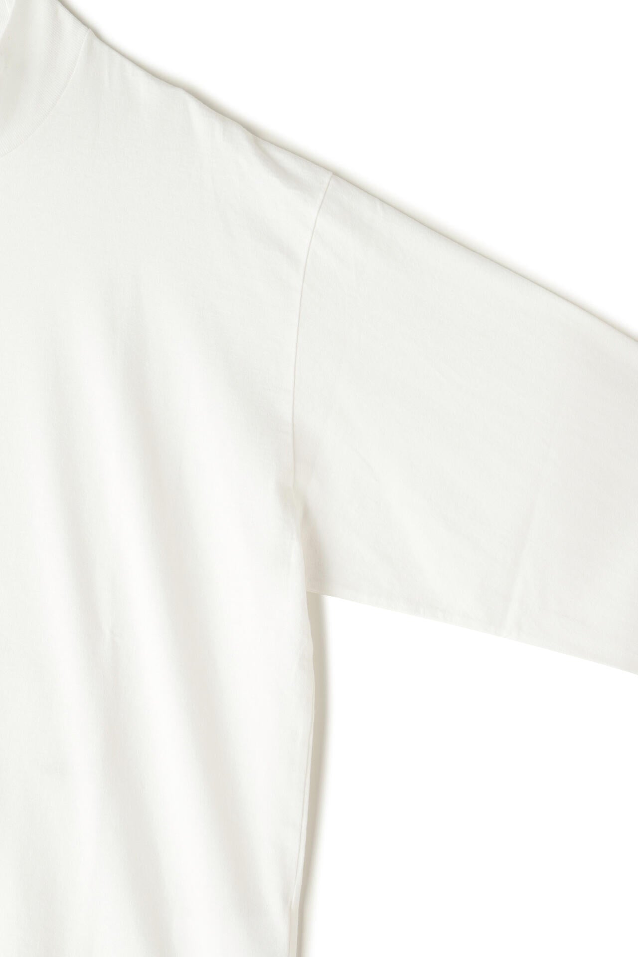 Y / ORGANIC COTTON JERSEY MOCK NECK L/S T