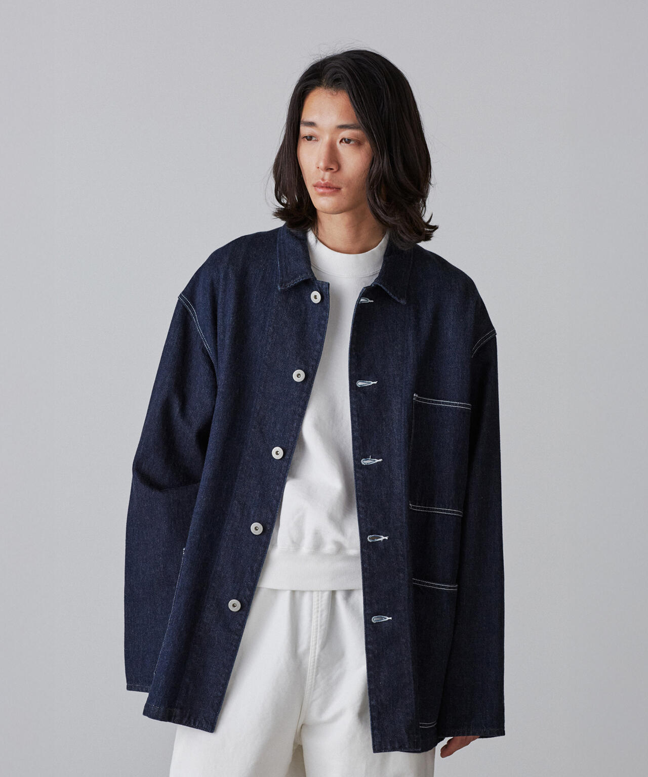 Y / 12.5oz ORGANIC COTTON DENIM BLOUSON