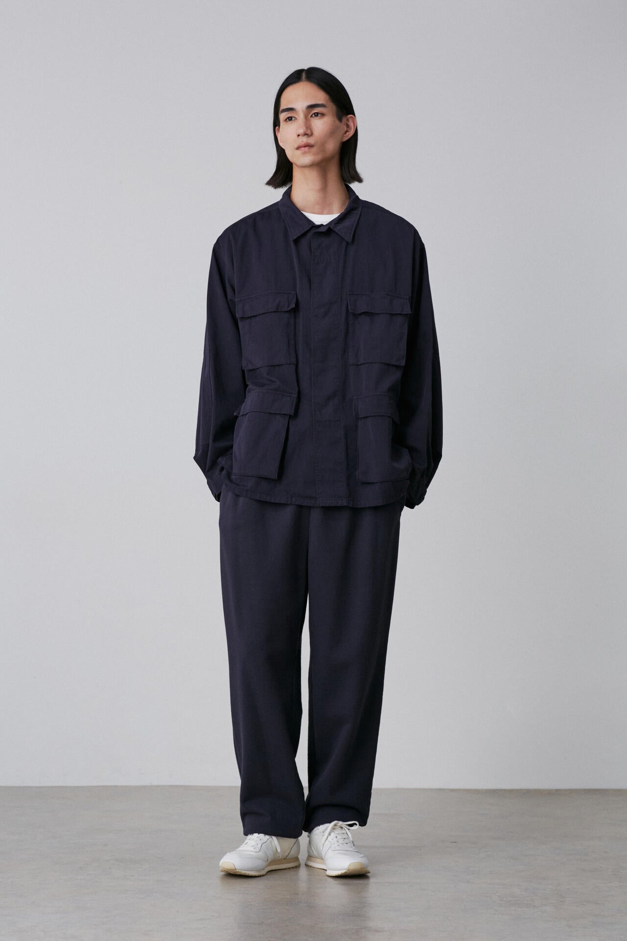 Y / ORGANIC COTTON HIGH DENSITY SATIN BLOUSON