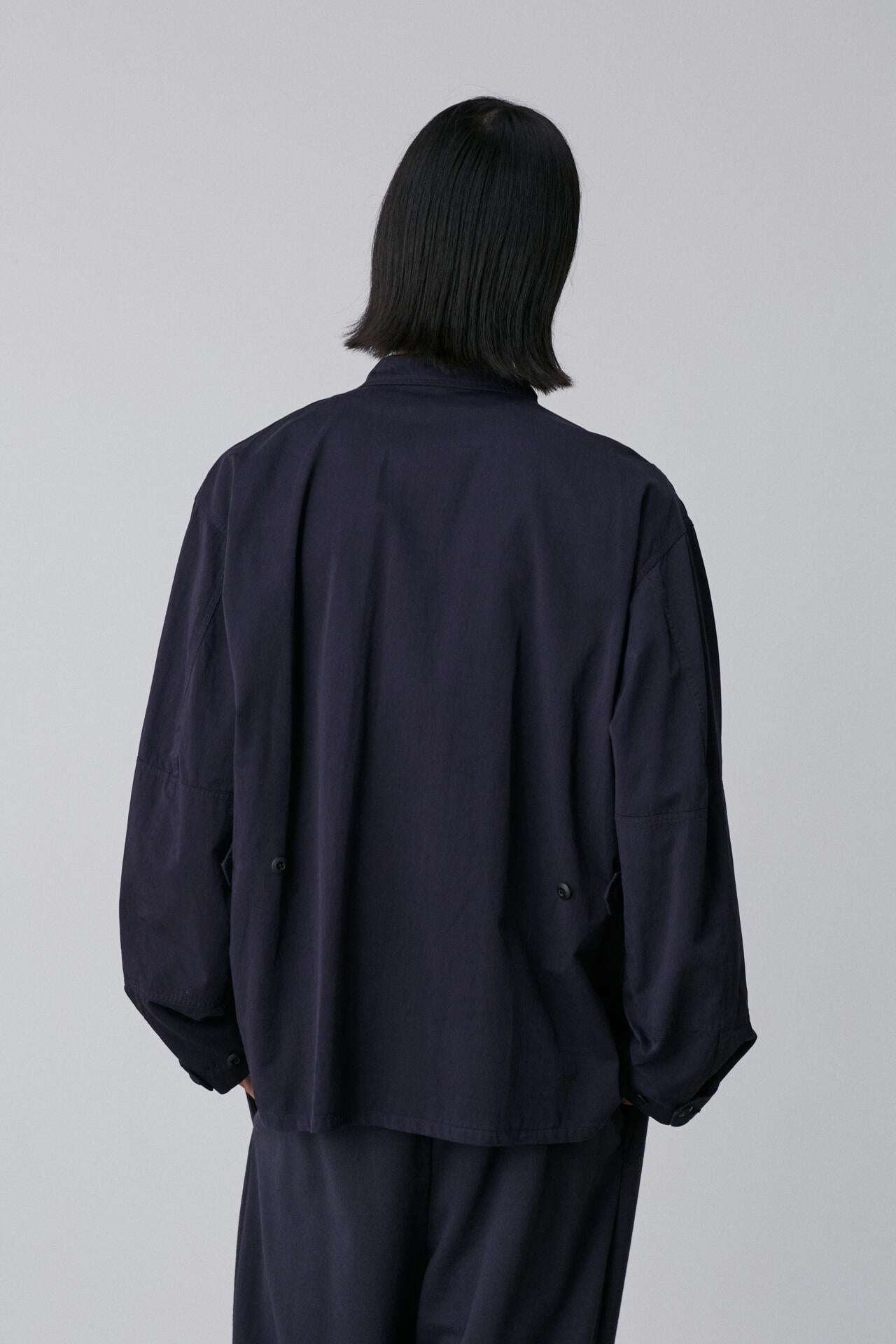 Y / ORGANIC COTTON HIGH DENSITY SATIN BLOUSON