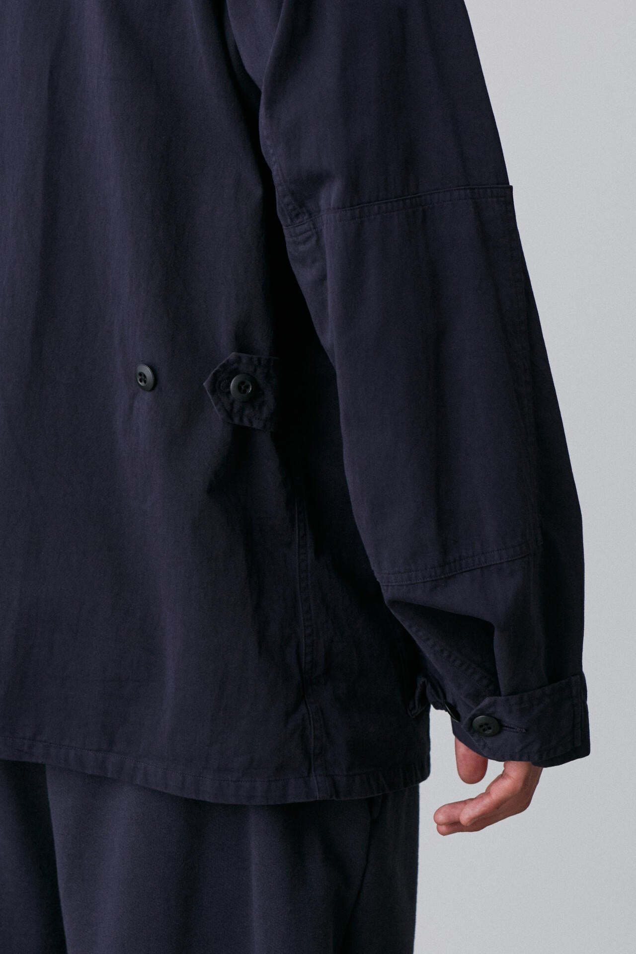 Y / ORGANIC COTTON HIGH DENSITY SATIN BLOUSON