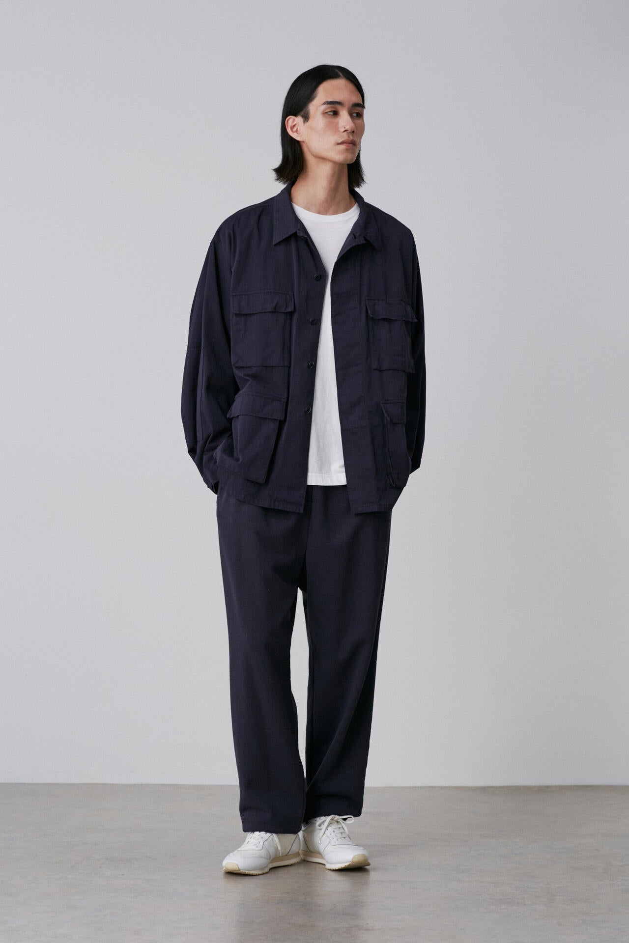 Y / ORGANIC COTTON HIGH DENSITY SATIN BLOUSON