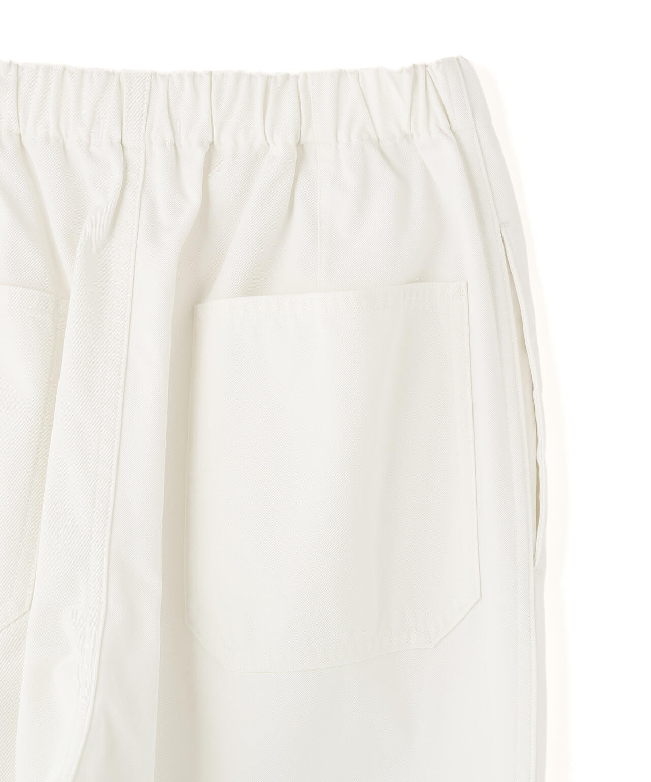 Y / ORGANIC COTTON / RECYCLE POLYESTER TWILL TAPERED EASY TROUSERS