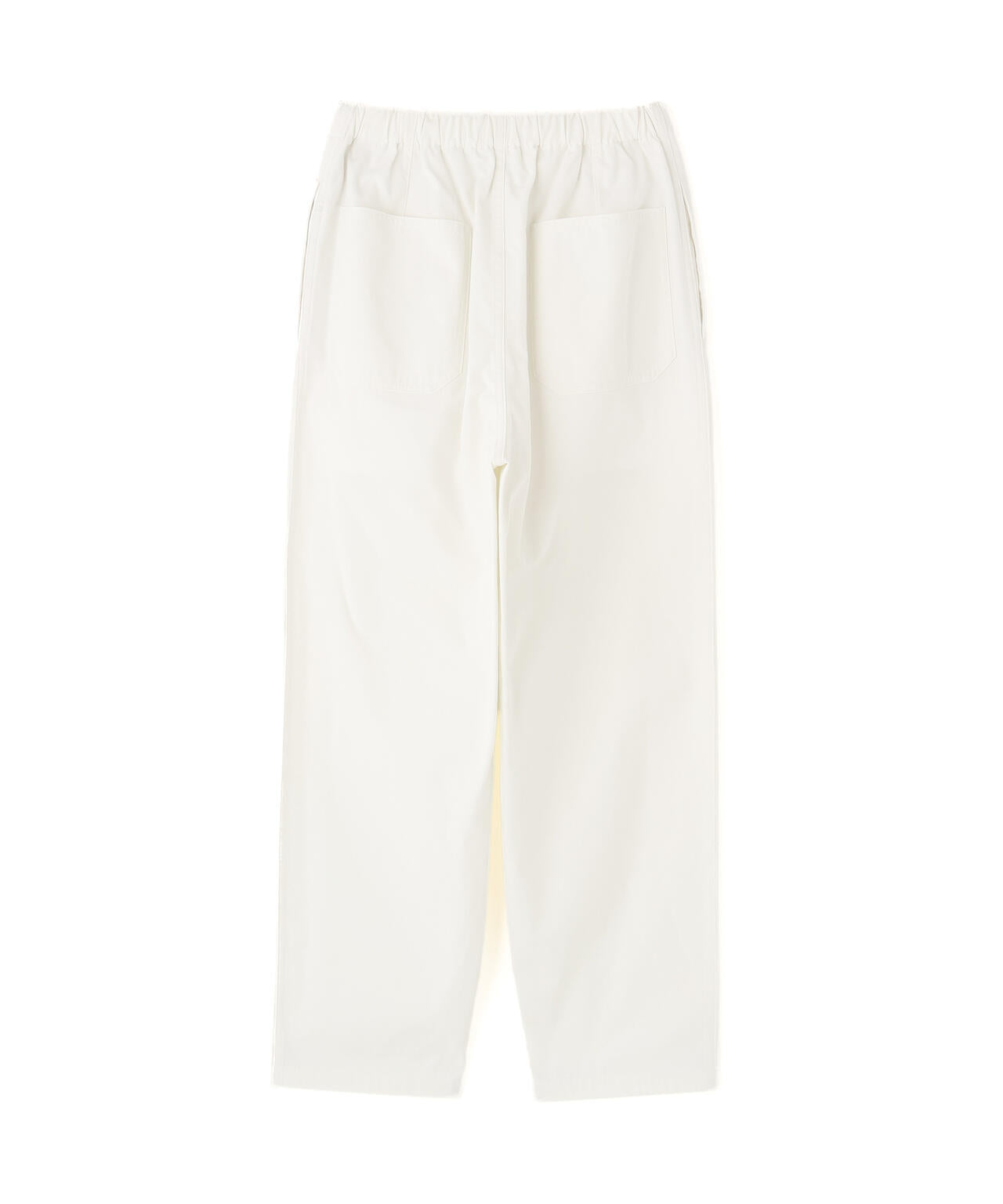 Y / ORGANIC COTTON / RECYCLE POLYESTER TWILL TAPERED EASY TROUSERS