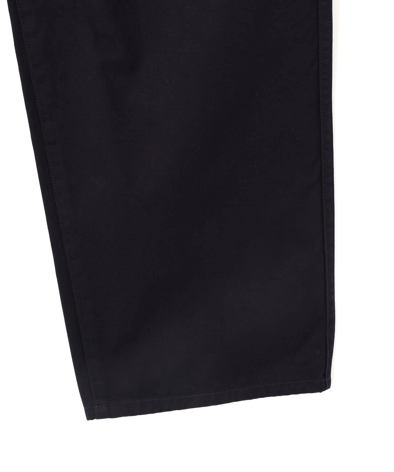 Y / ORGANIC COTTON CHINO BELTED TROUSERS