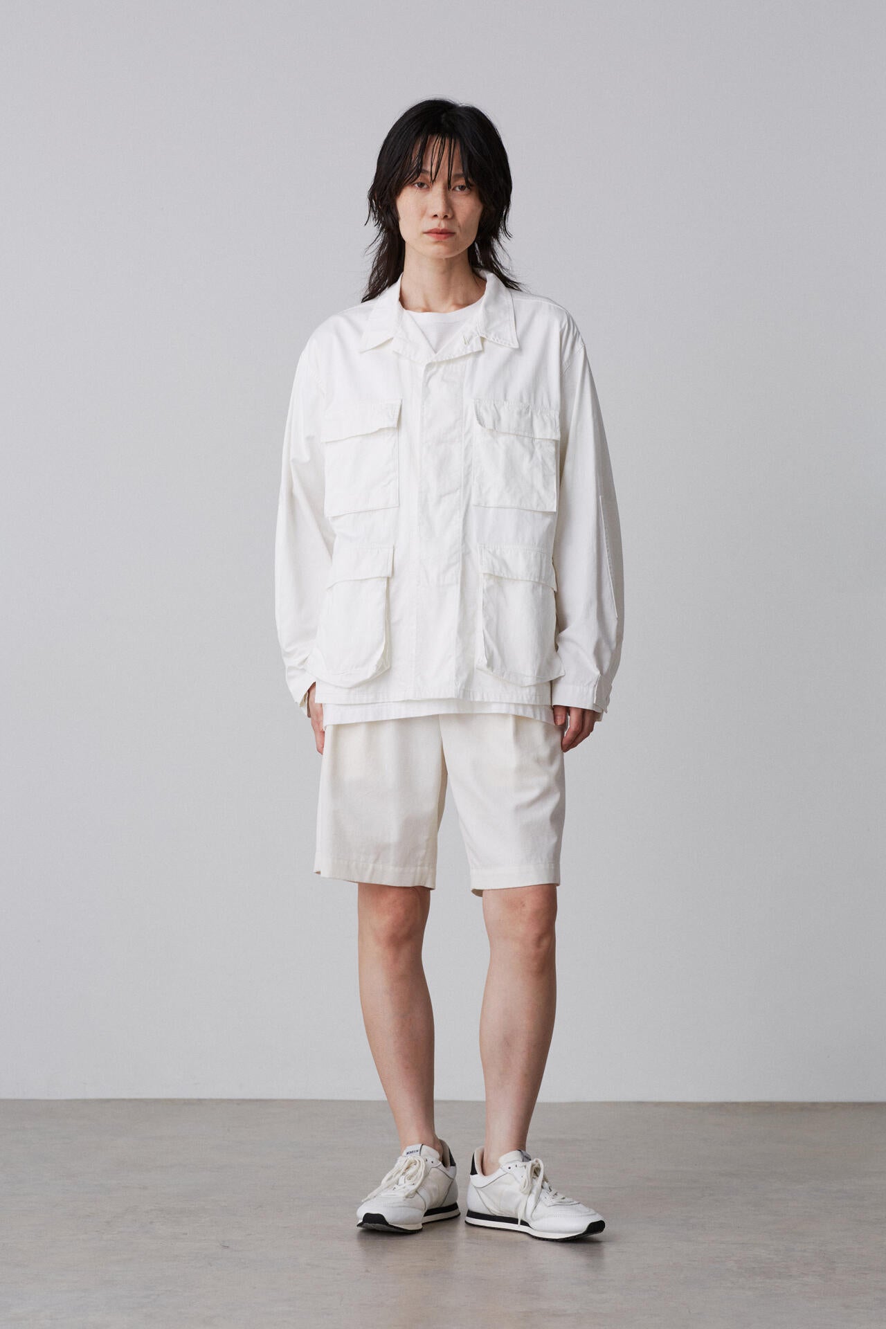 Y / ORGANIC COTTON TENCEL CHINO SHORTS