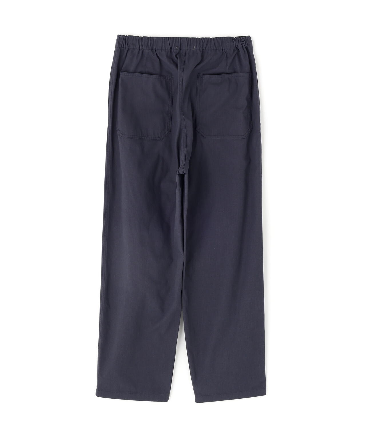 Y / ORGANIC COTTON / RECYCLE POLYESTER TWILL TAPERED EASY TROUSERS