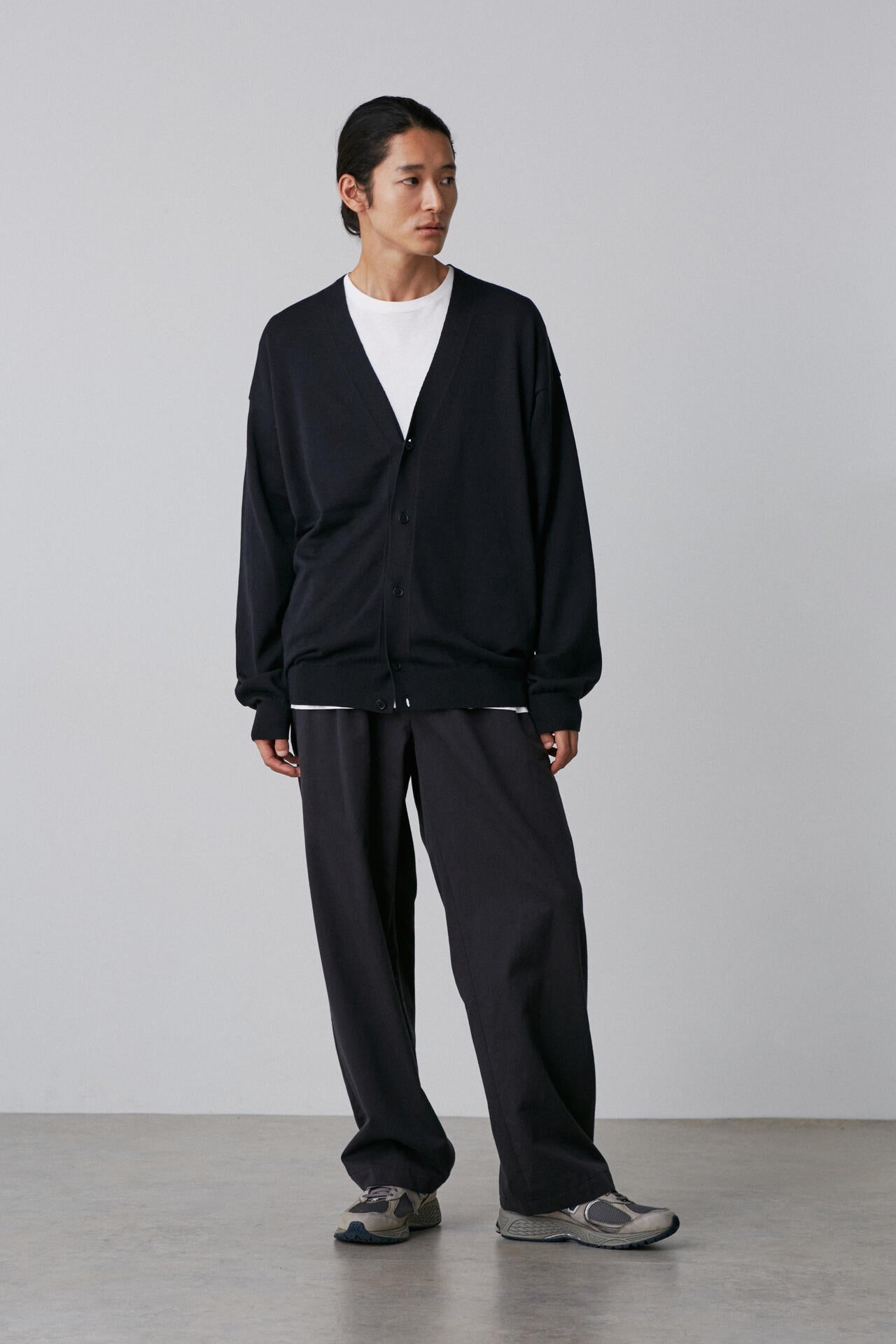 Y / ORGANIC COTTON TENCEL CHINO TROUSERS