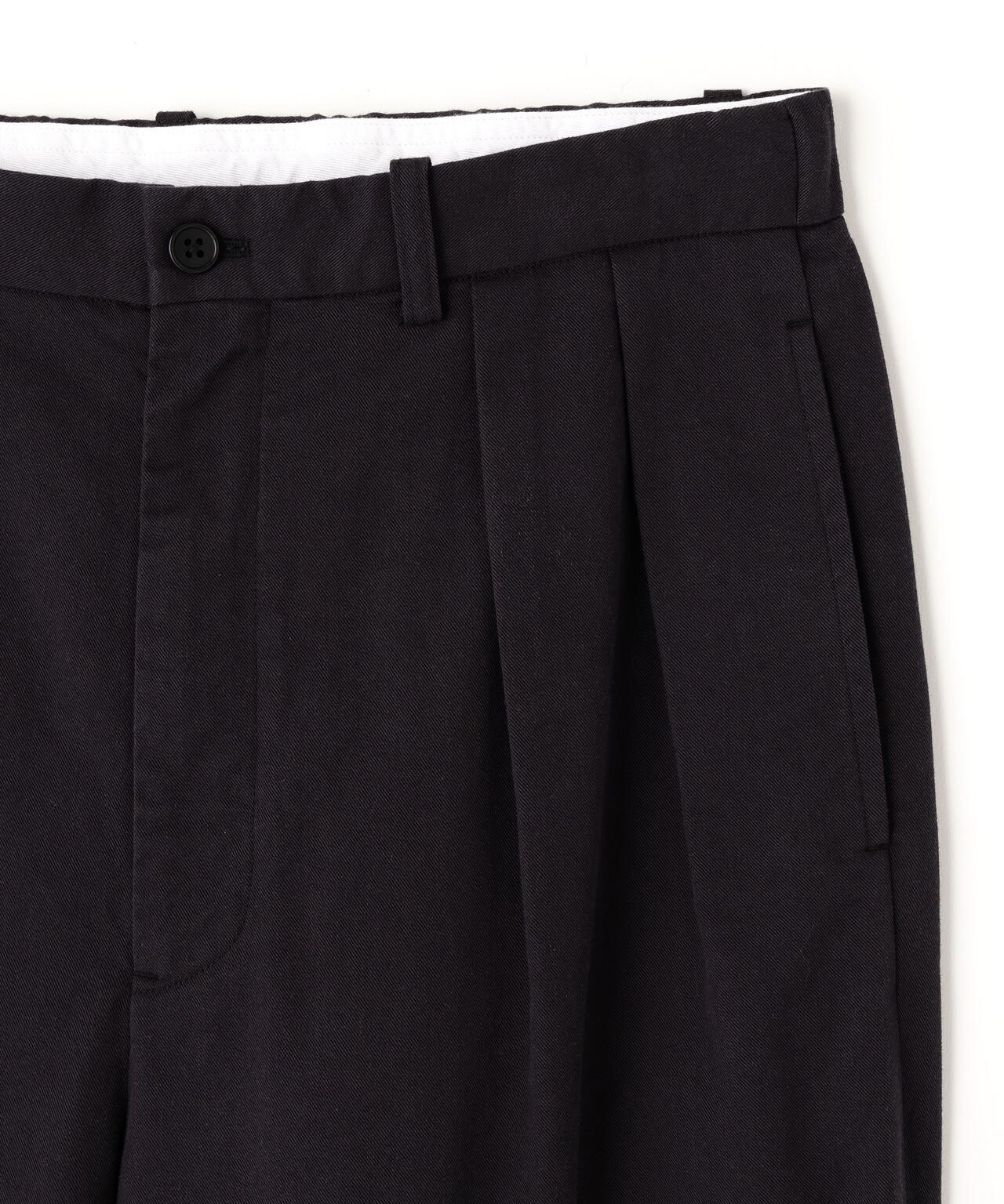 Y / ORGANIC COTTON TENCEL CHINO TROUSERS