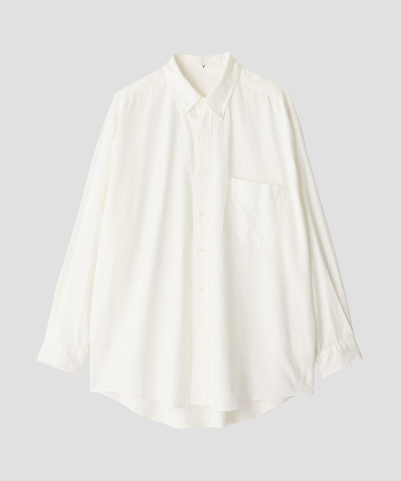Y / ORGANIC COTTON WASHER SATIN SHIRT