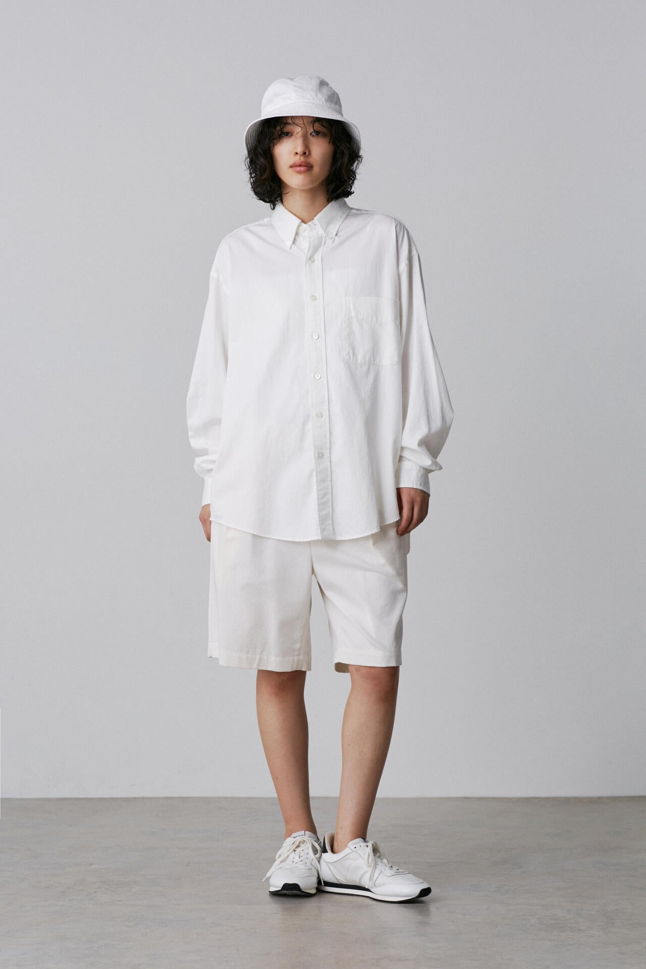Y / ORGANIC COTTON WASHER SATIN SHIRT