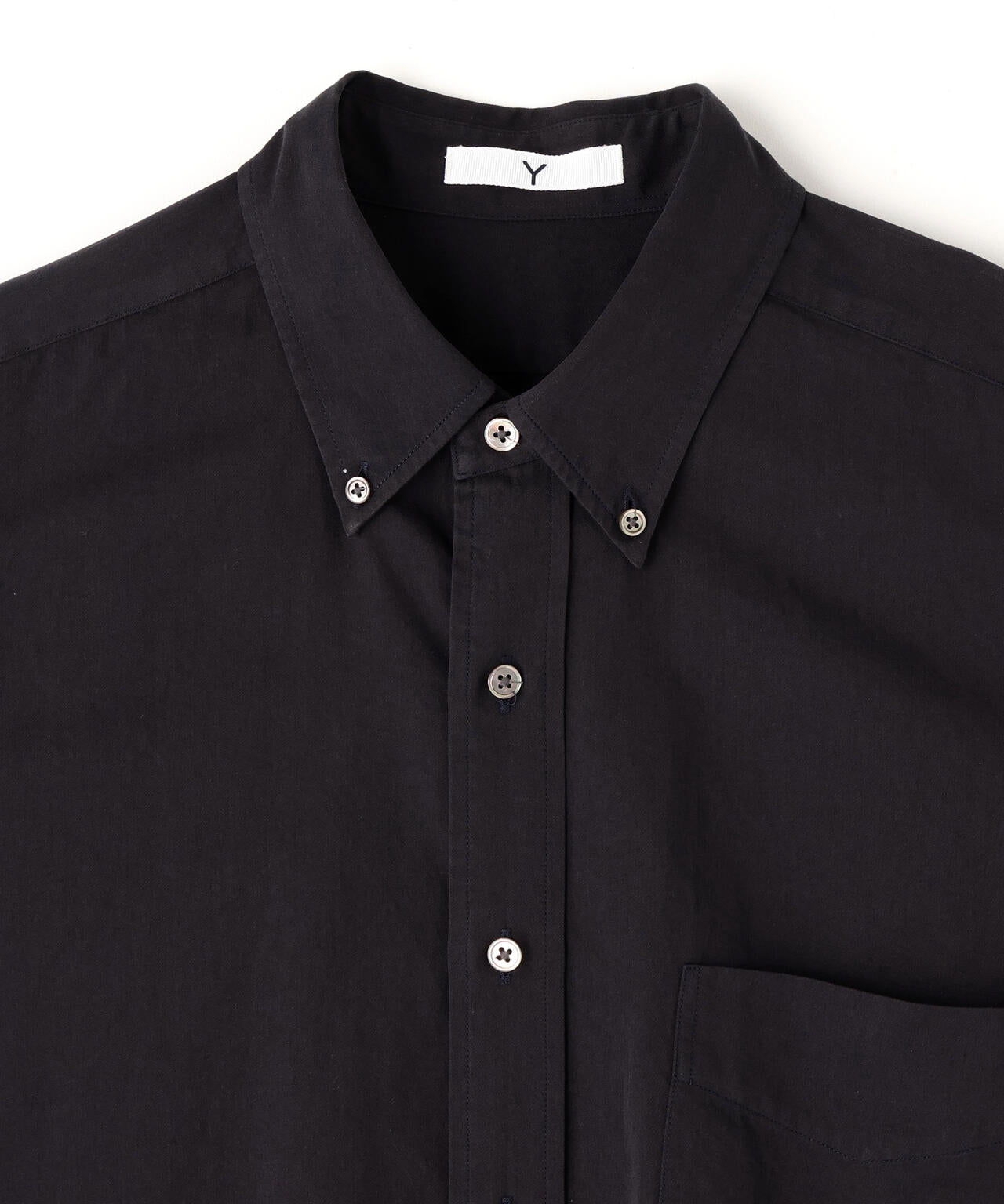 Y / ORGANIC COTTON WASHER SATIN SHIRT