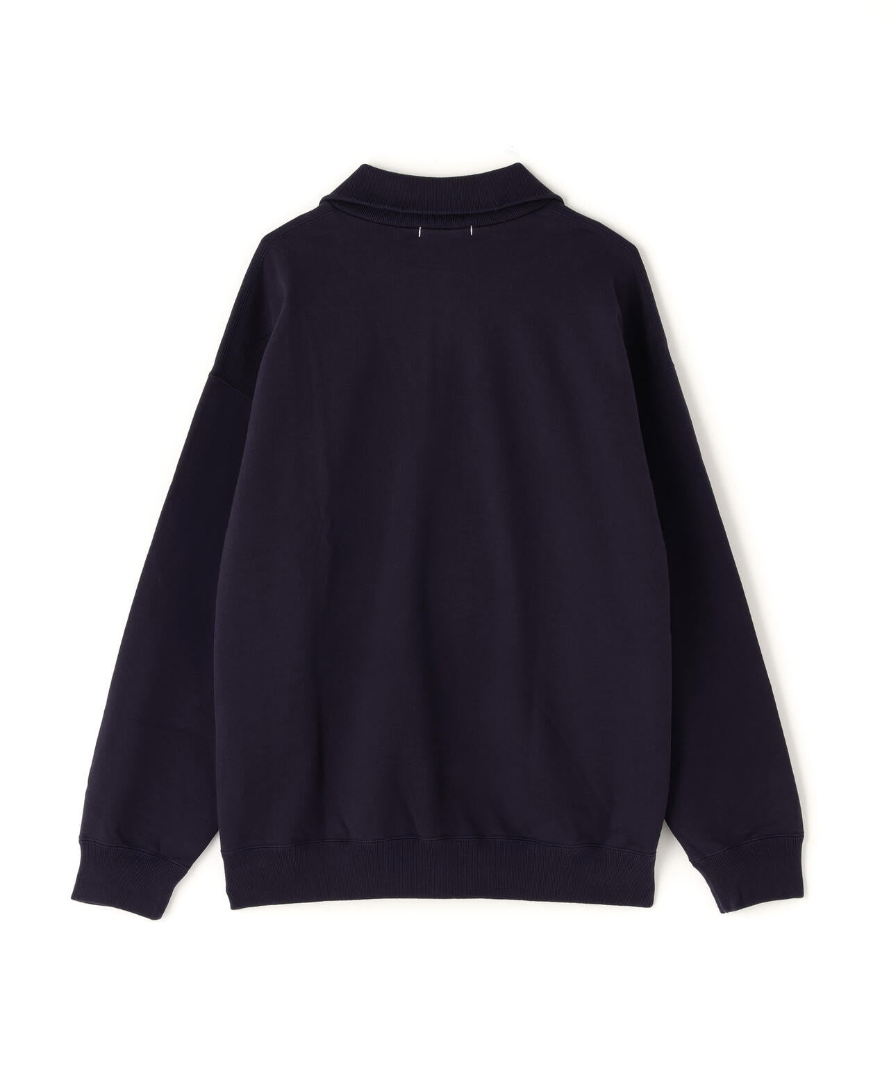 Y / ORGANIC COTTON BLEND HEAVY WEIGHT FLEECE HALF ZIP