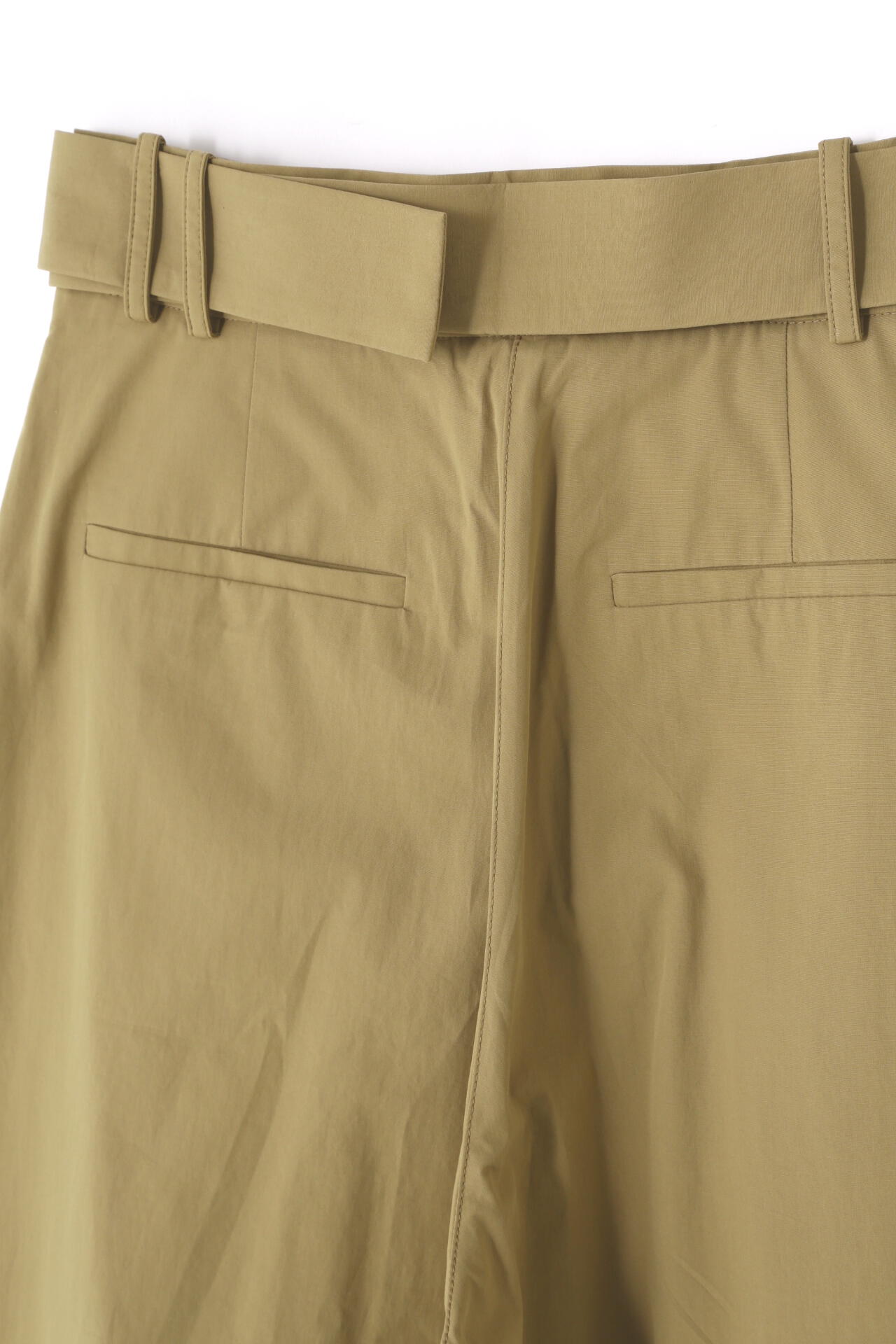 STUDIO NICHOLSON / POWDER COTTON BELTED WIDE LEG PANT