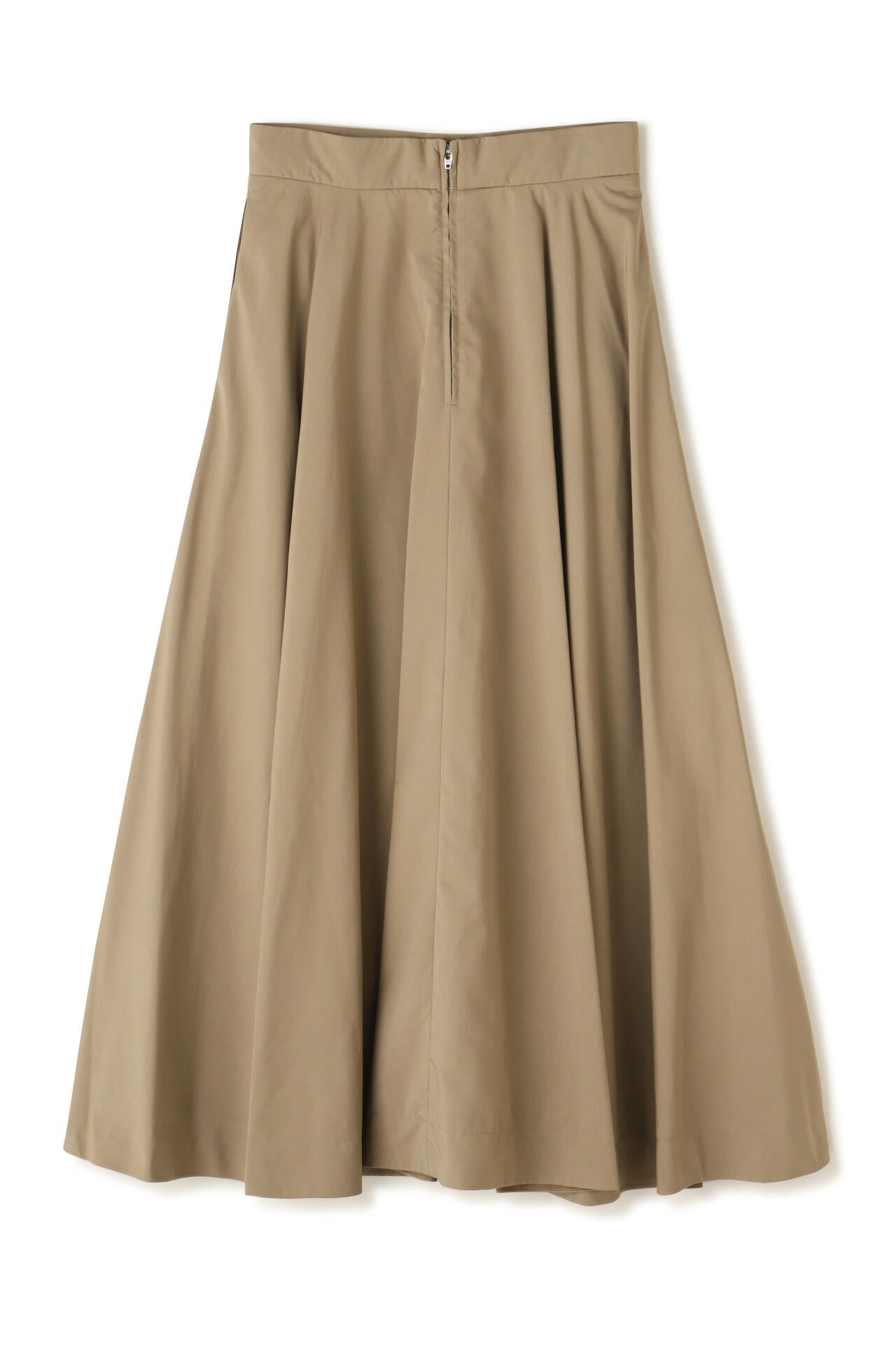 ATON / VINTAGE NYLON TWILL FLARED SKIRT