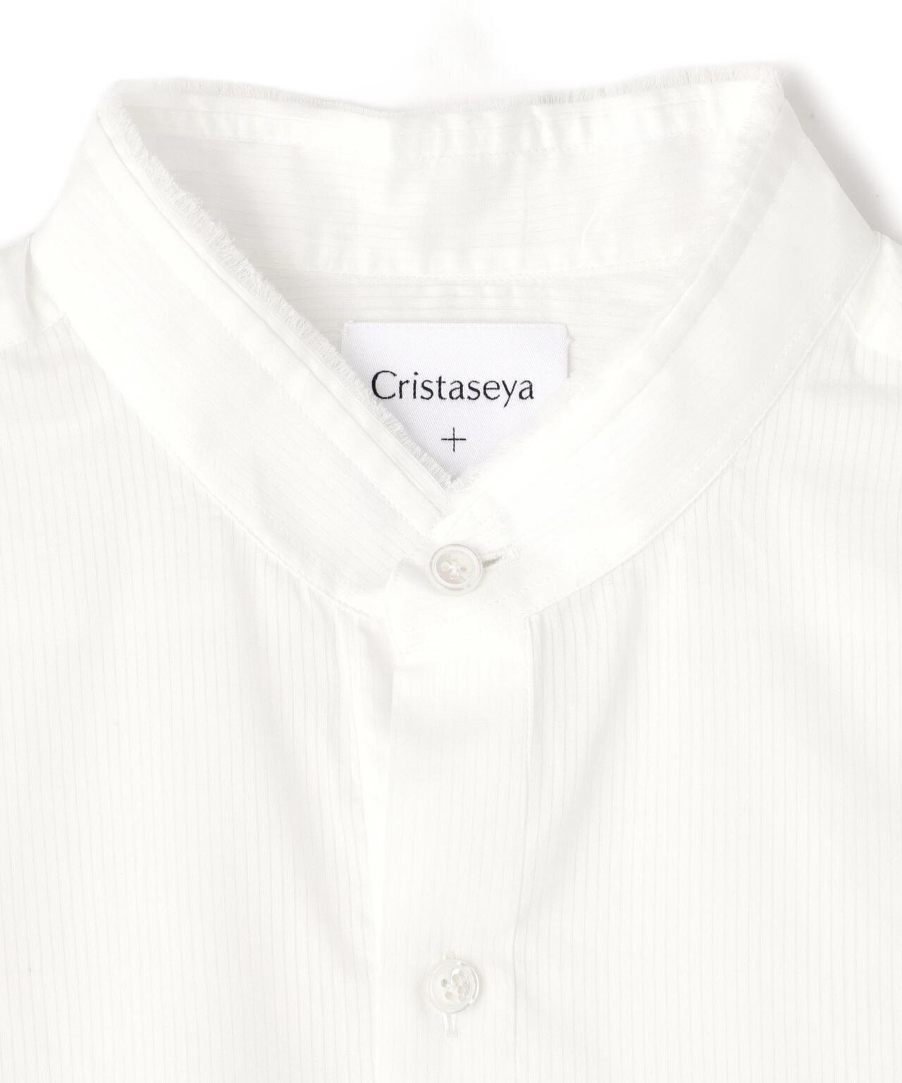 Cristaseya / HANDMADE FRINGED MAO COLLAR SHIRT