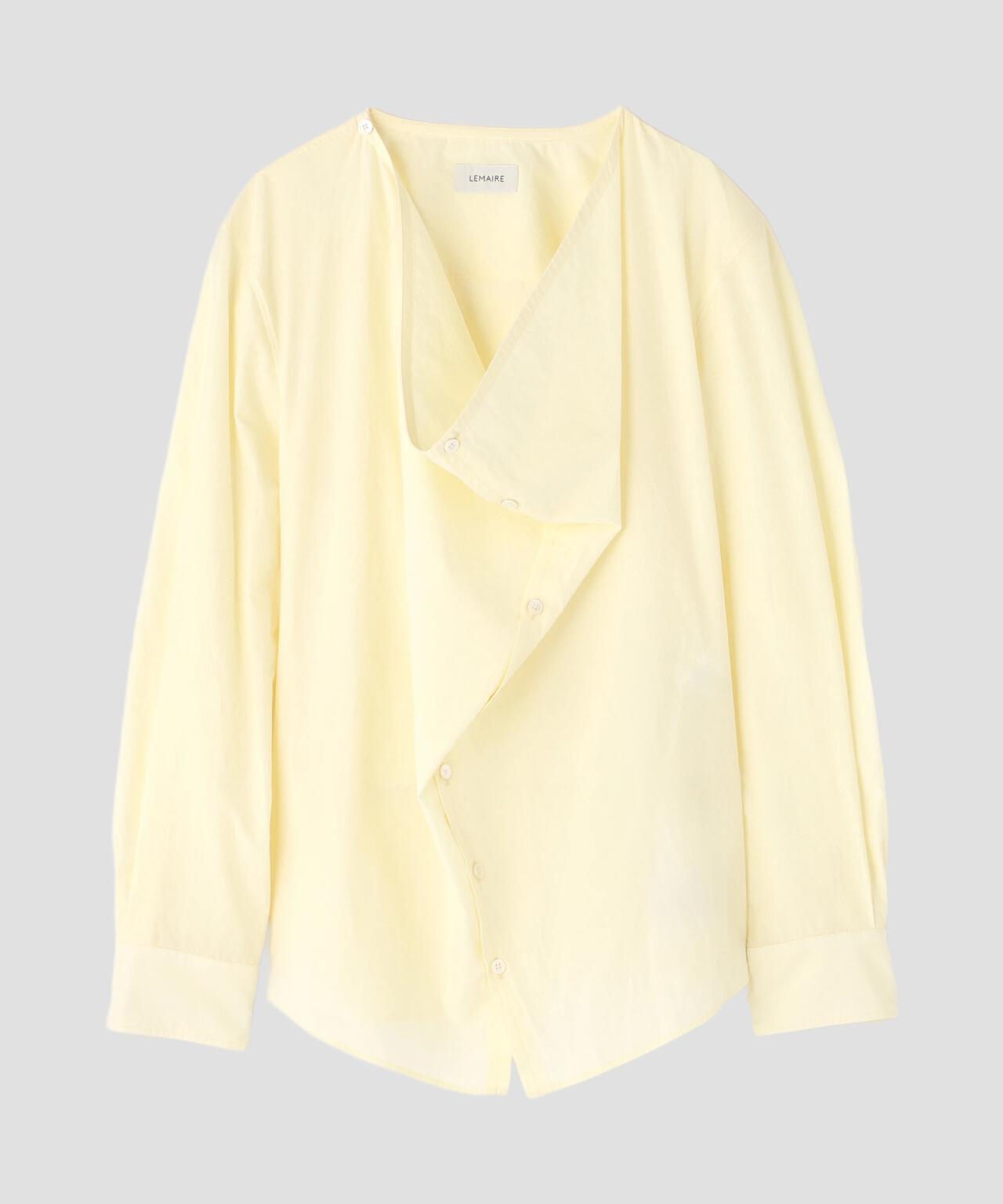 LEMAIRE / ALMOND MILK SOFT COLLAR BLOUSE